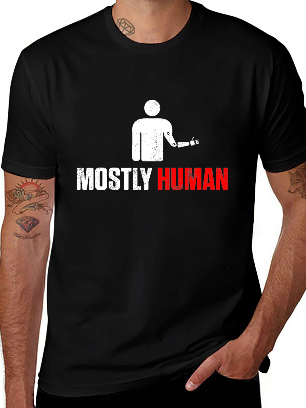 Mostly Human Graphic T-Shirt
