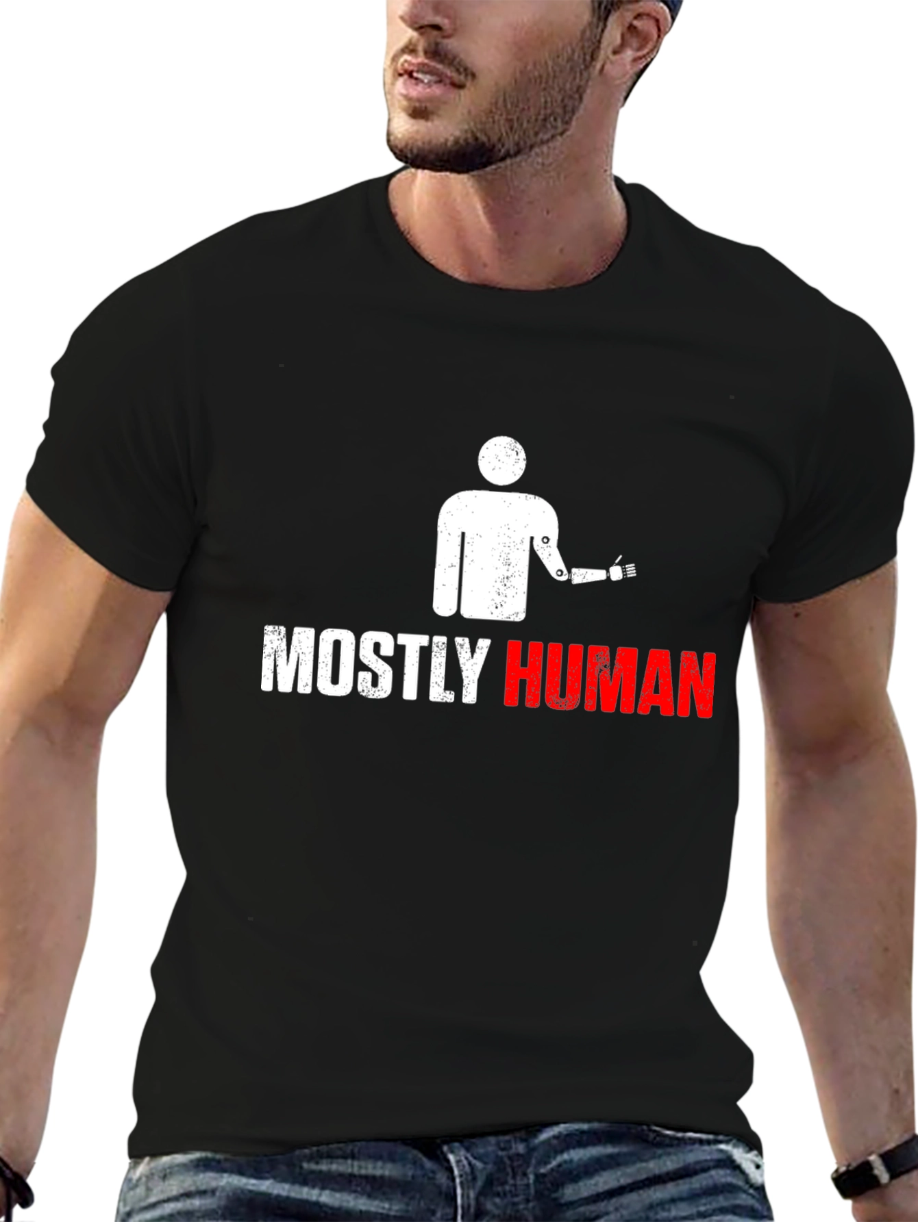 Mostly Human Graphic T-Shirt