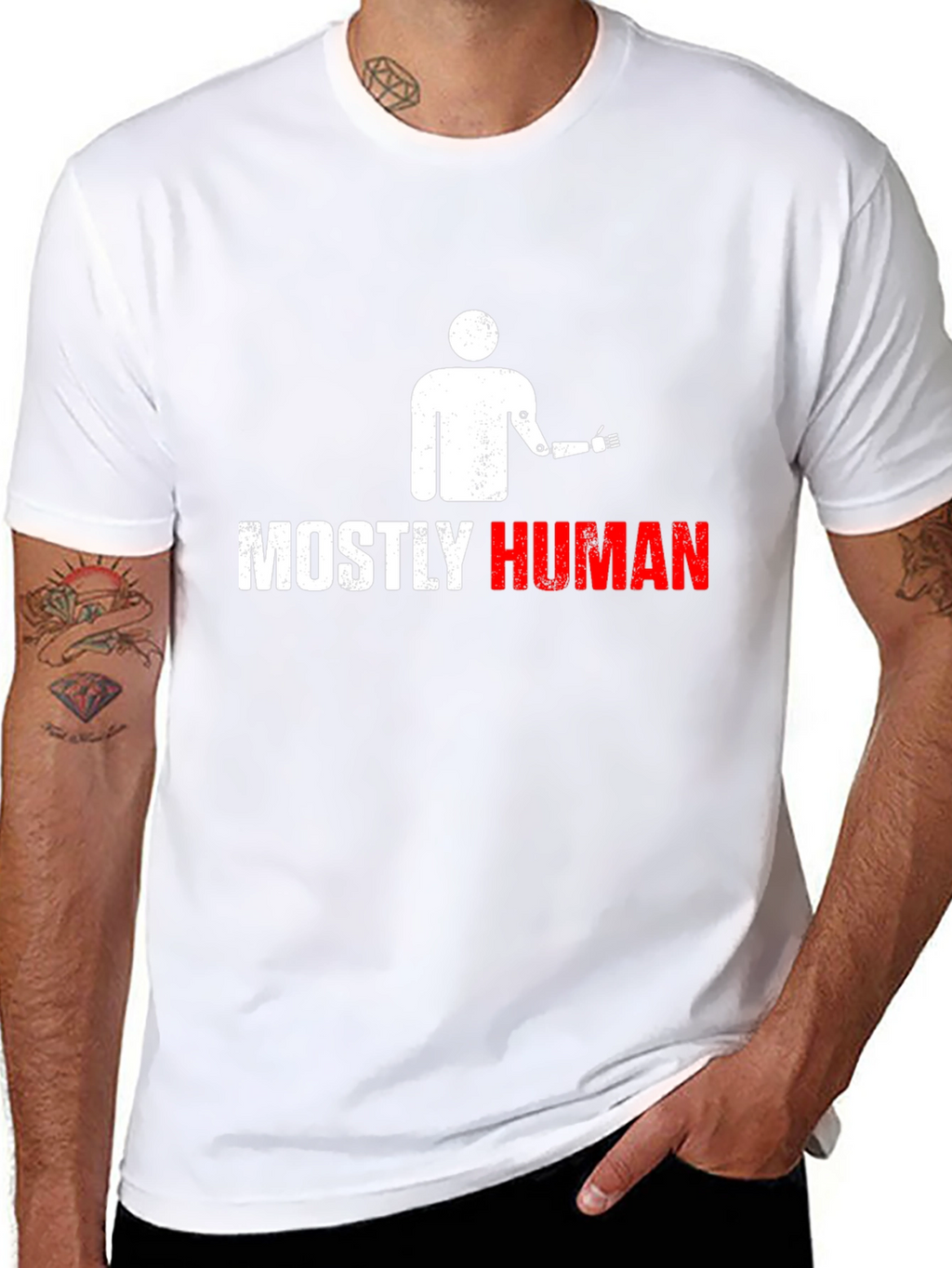Mostly Human Graphic T-Shirt