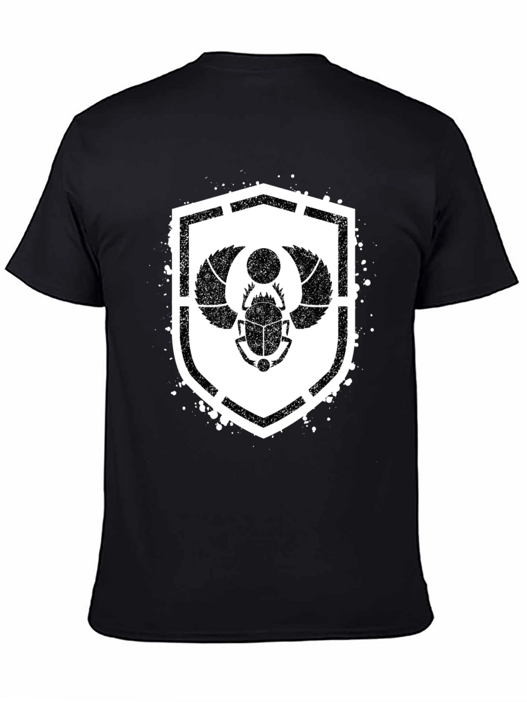 Egyptian Scarab Beetle Shield Graphic T-Shirt