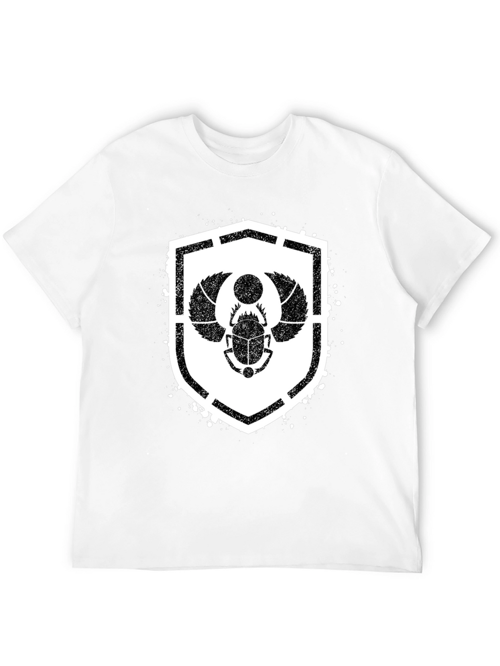 Egyptian Scarab Beetle Shield Graphic T-Shirt