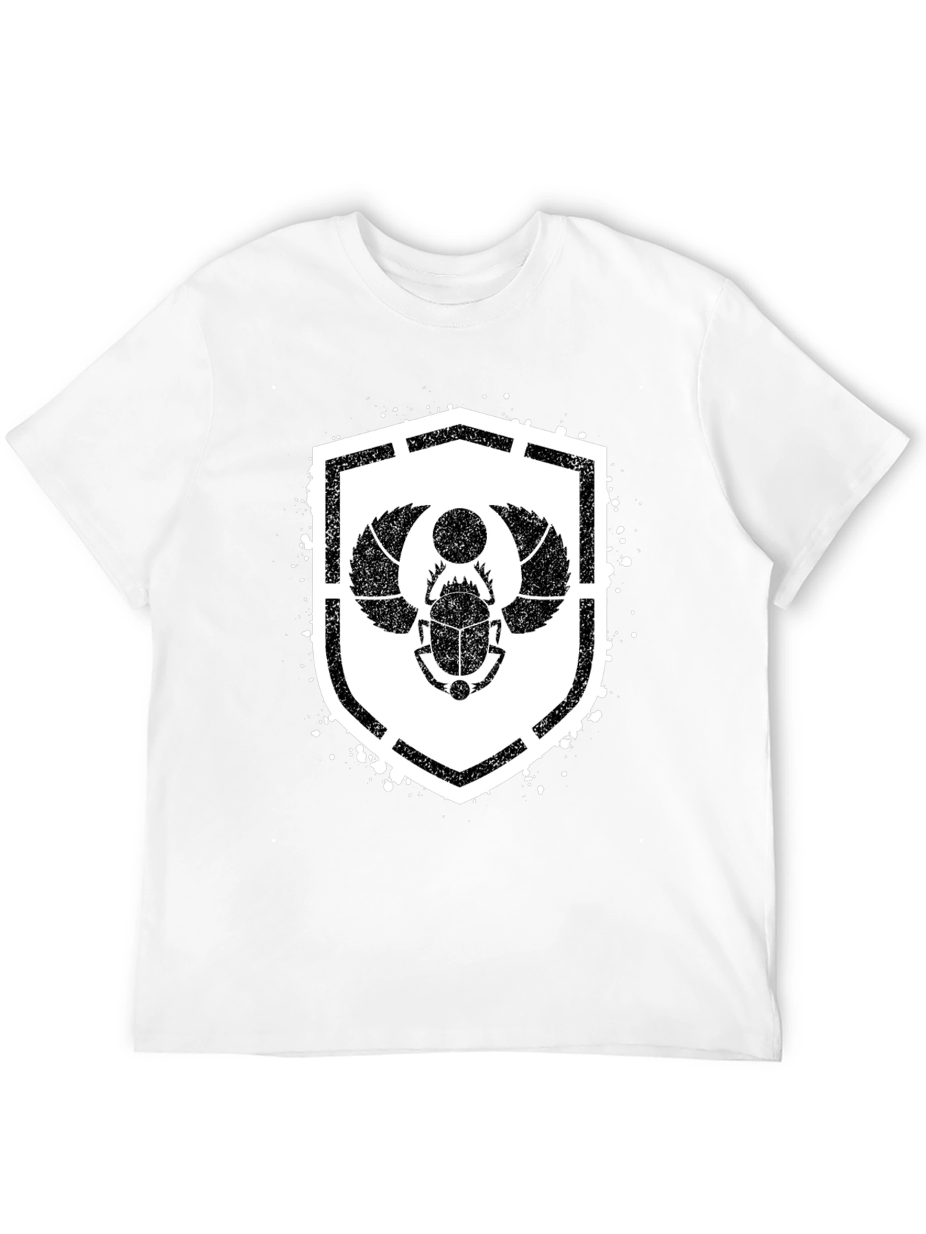 Egyptian Scarab Beetle Shield Graphic T-Shirt