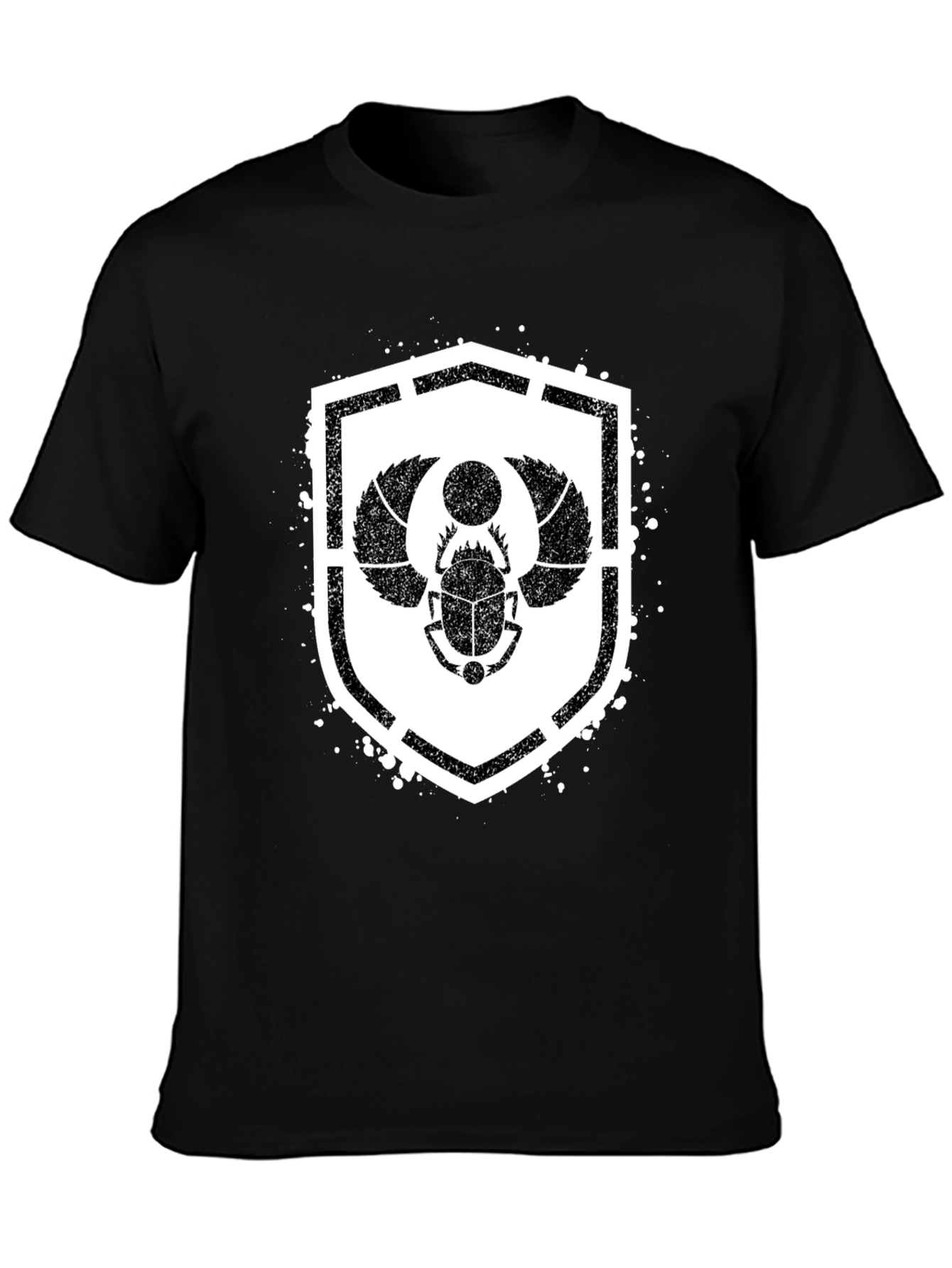 Egyptian Scarab Beetle Shield Graphic T-Shirt