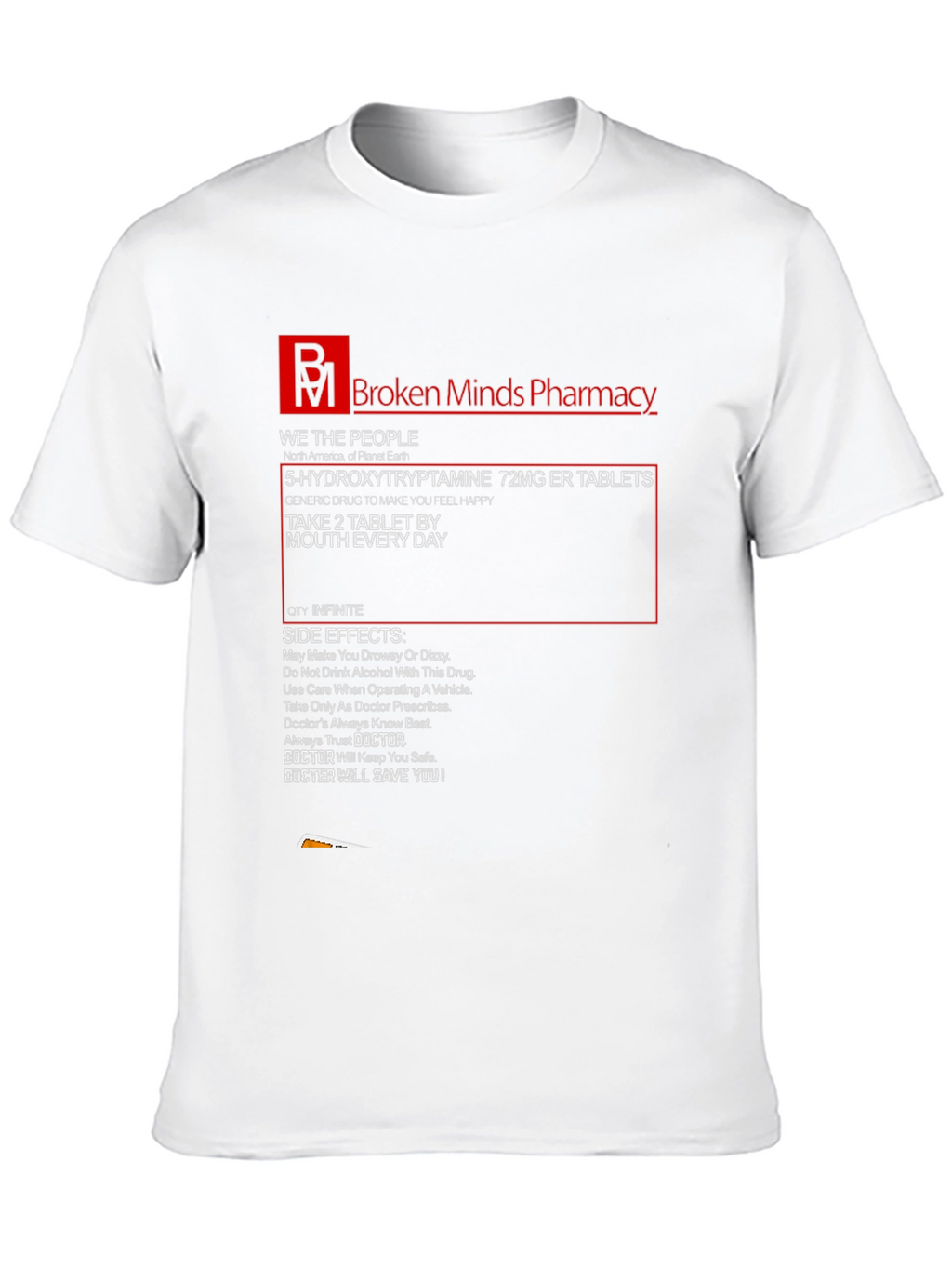 Broken Minds Pharmacy Graphic T-Shirt