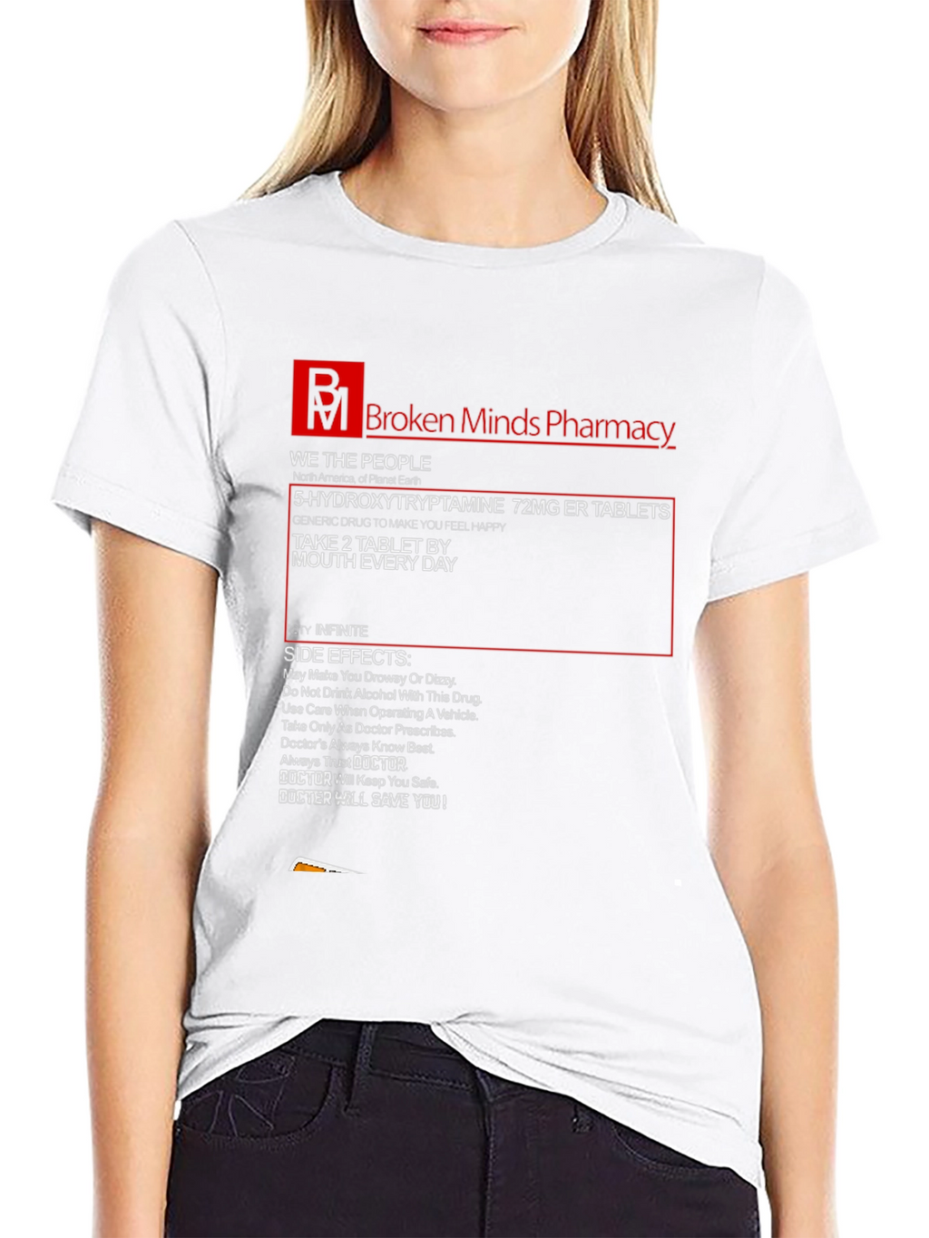 Broken Minds Pharmacy Graphic T-Shirt