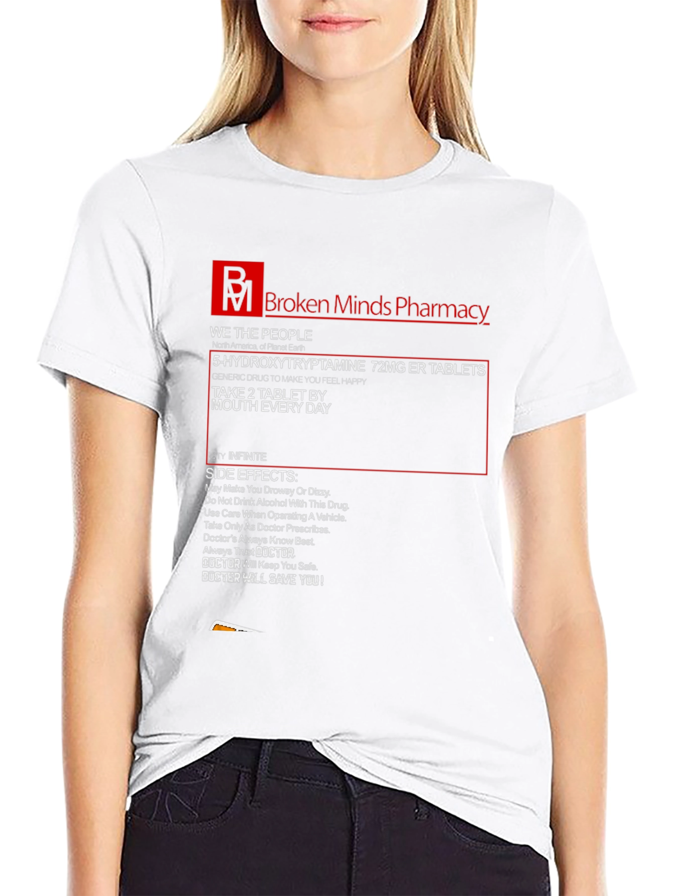 Broken Minds Pharmacy Graphic T-Shirt