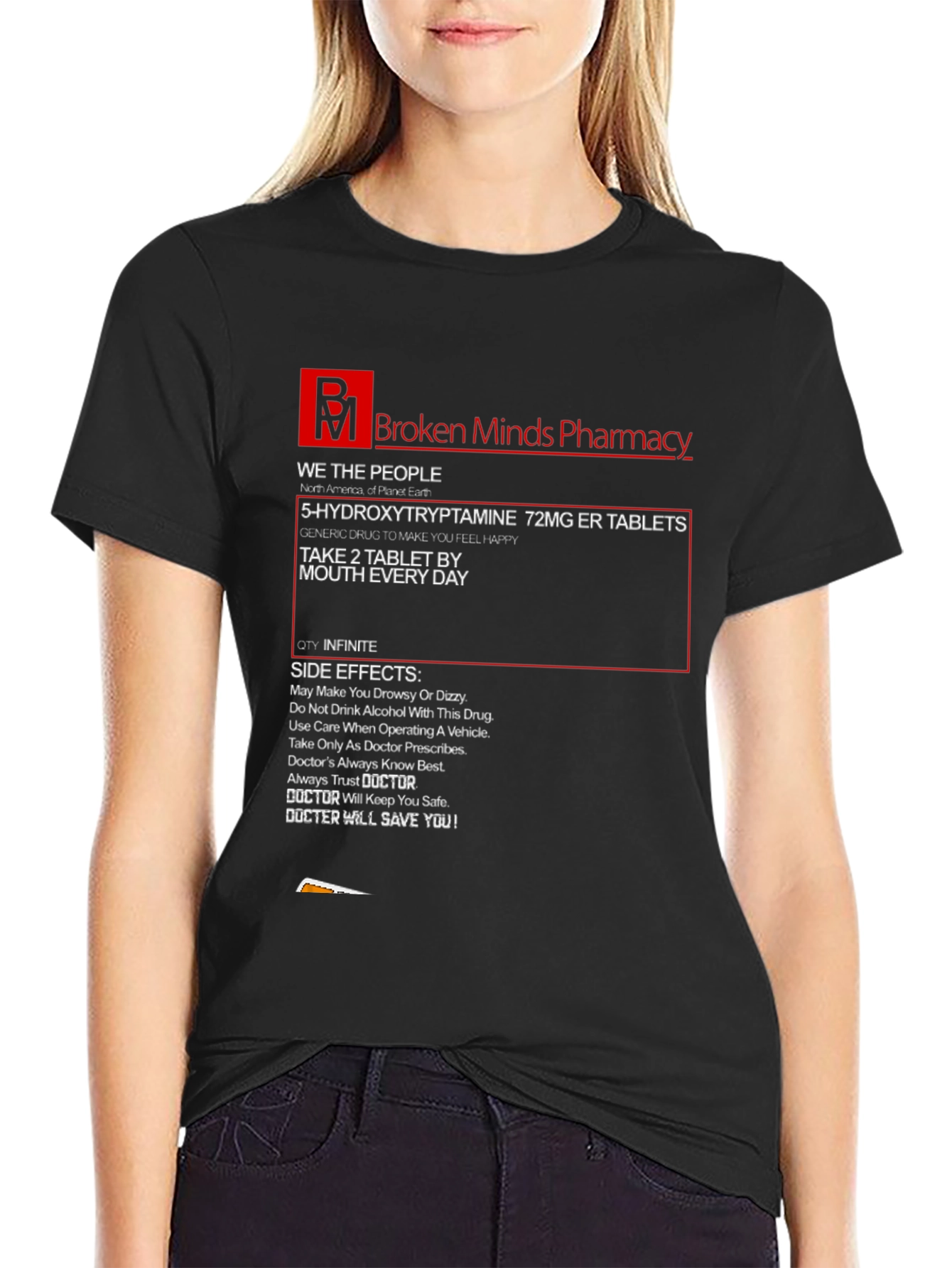 Broken Minds Pharmacy Graphic T-Shirt