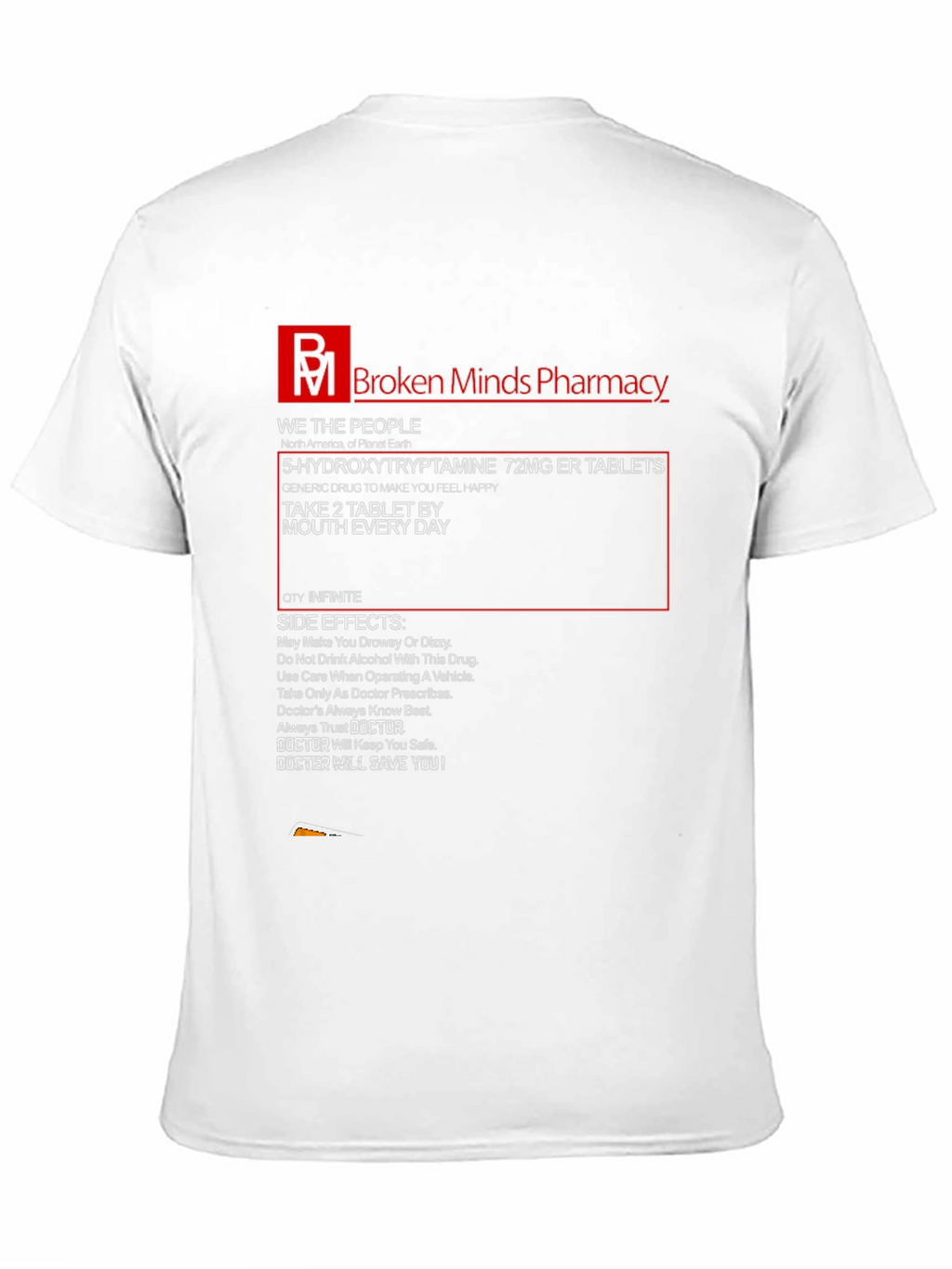 Broken Minds Pharmacy Graphic T-Shirt