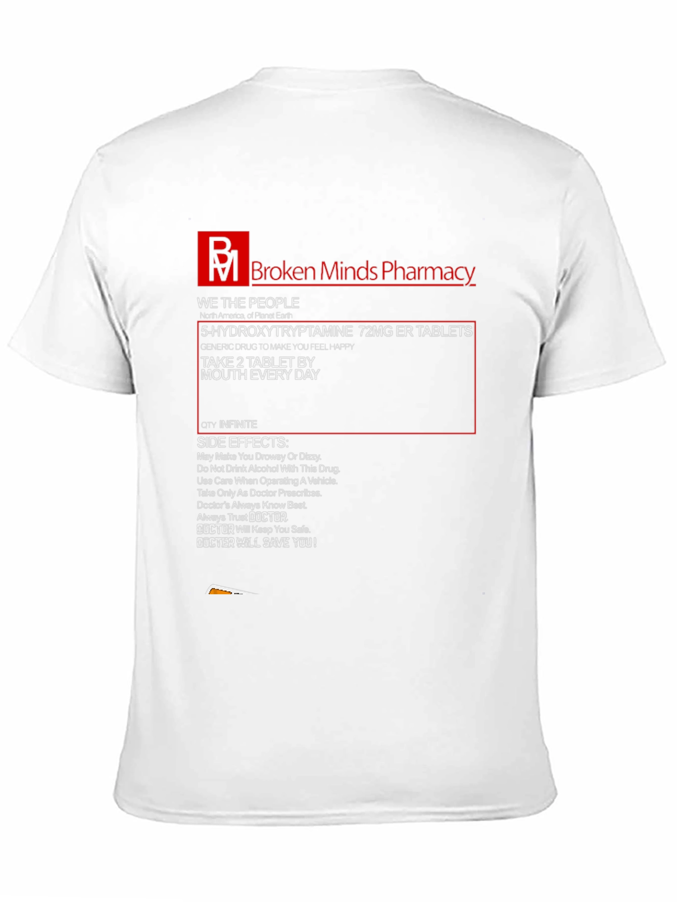 Broken Minds Pharmacy Graphic T-Shirt