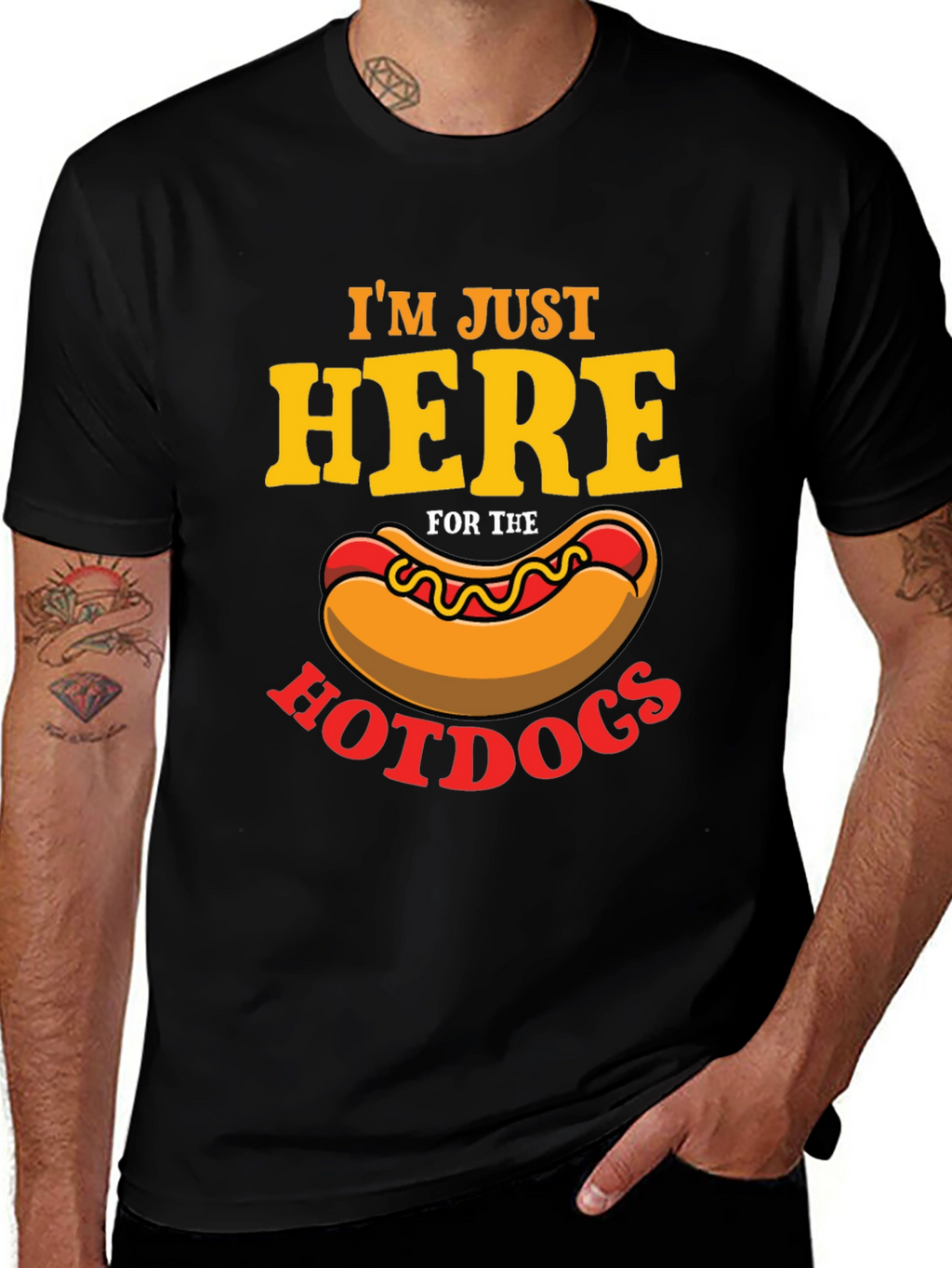 Im Just Here For The Hotdogs T-Shirt