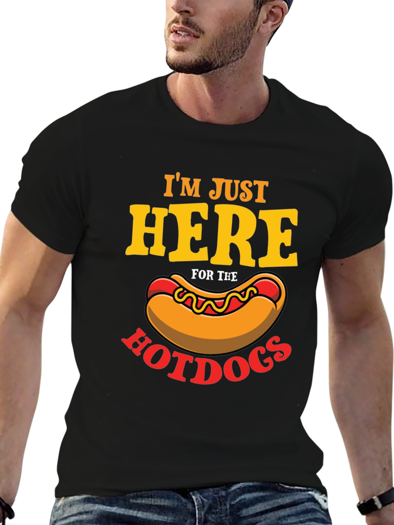 Im Just Here For The Hotdogs T-Shirt