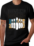 Bowling American Flag T-Shirt