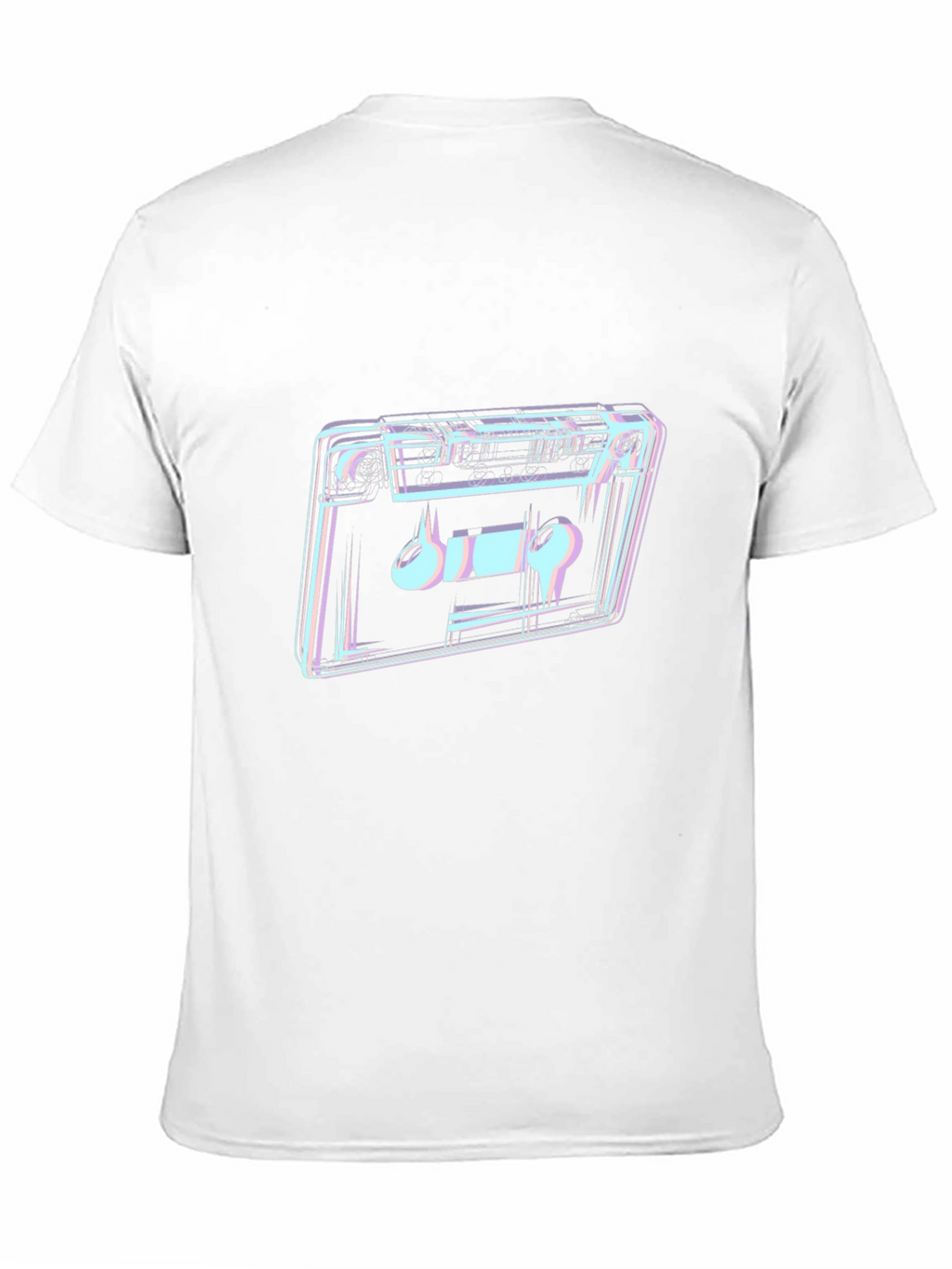 Retro Cassette Tape Graphic T-Shirt - Black