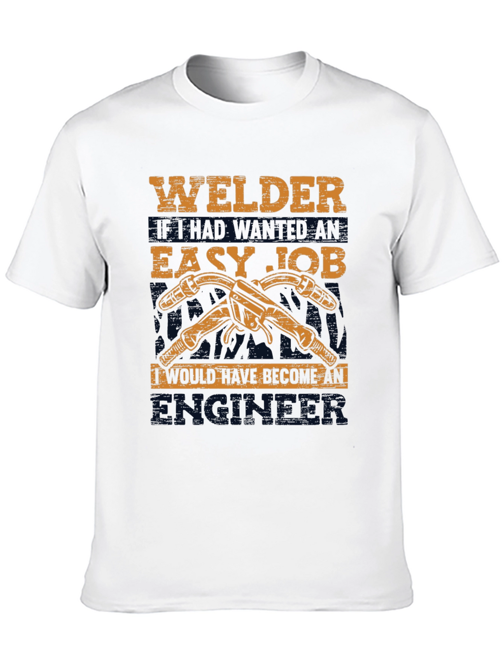 Welders Easy Job Black Graphic T-Shirt