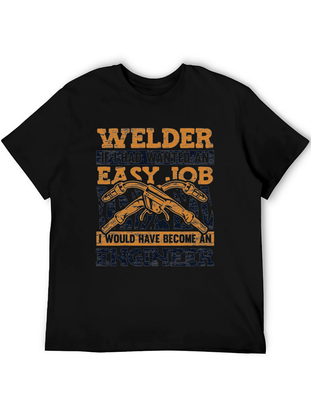 Welders Easy Job Black Graphic T-Shirt