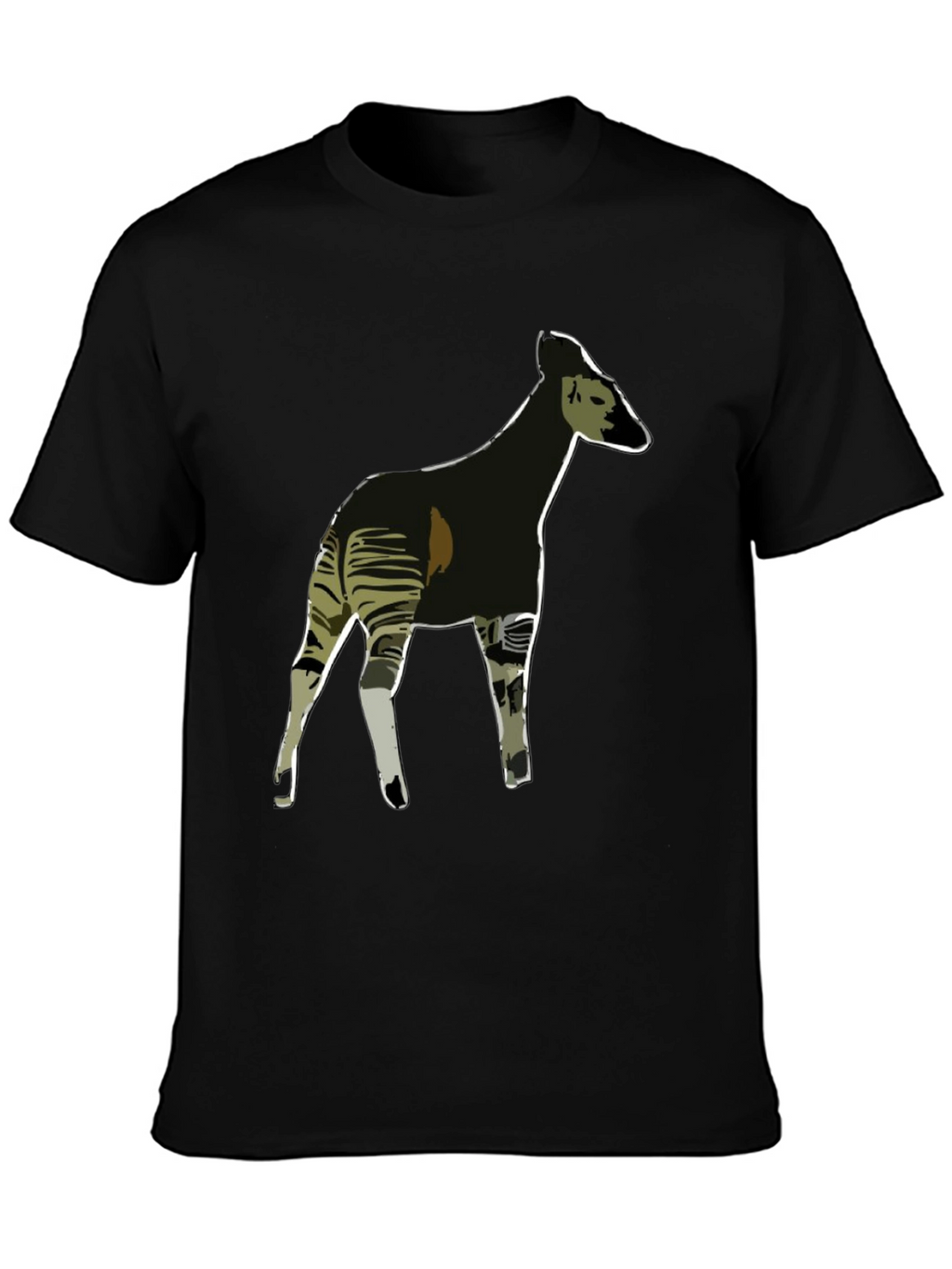 Okapi Graphic Tee - Stylish Mens Black T-Shirt