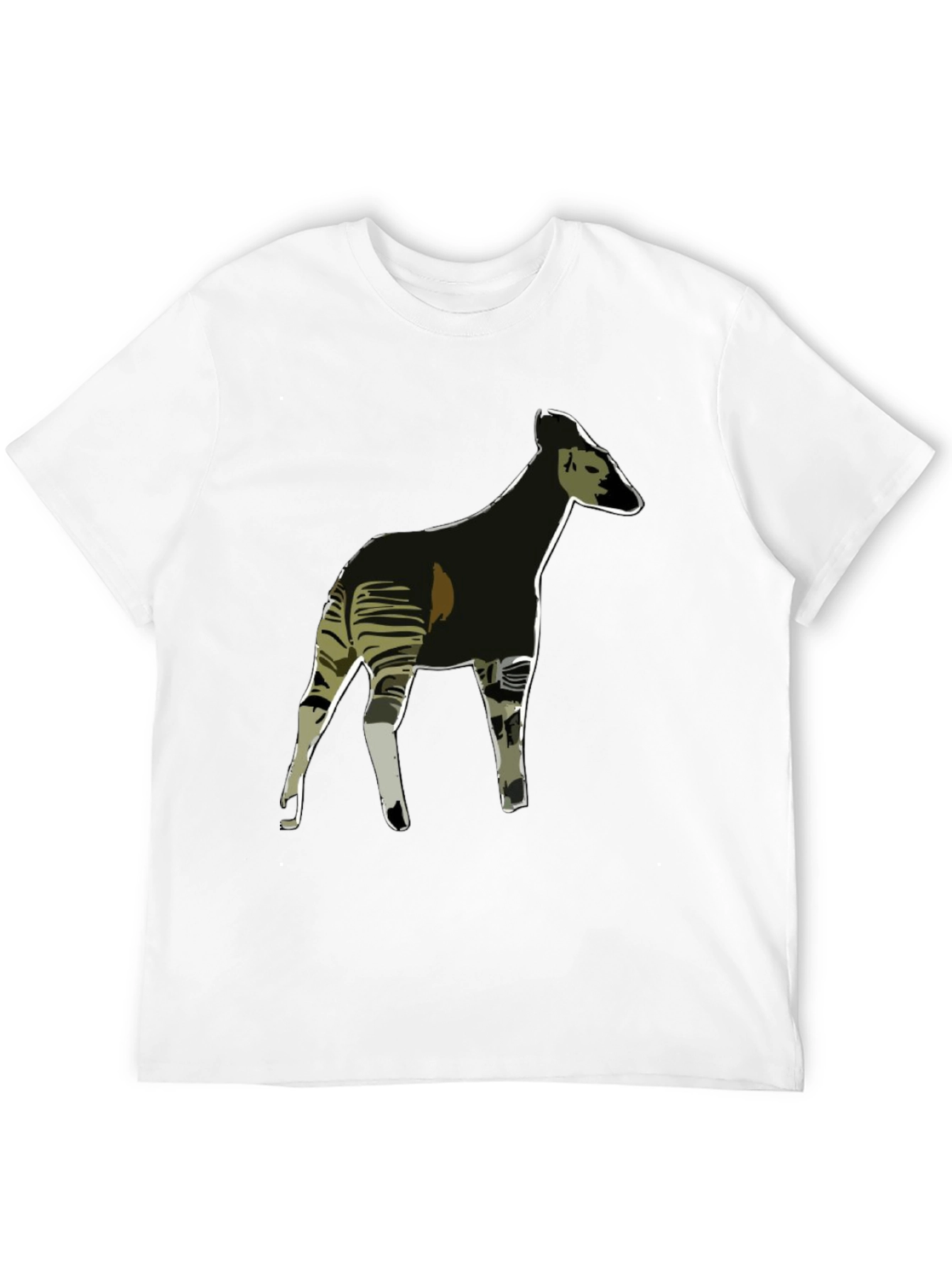 Okapi Graphic Tee - Stylish Mens Black T-Shirt