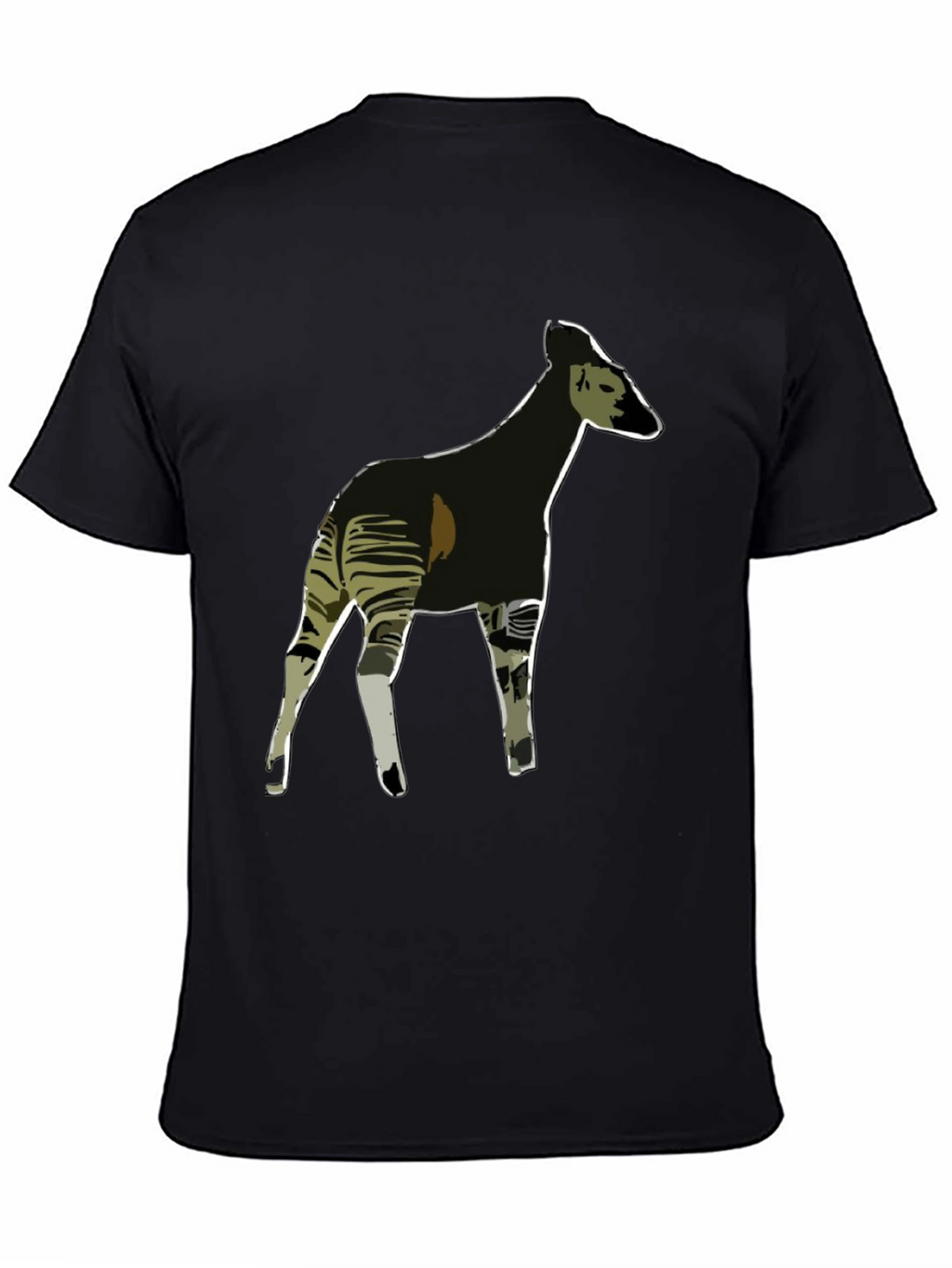 Okapi Graphic Tee - Stylish Mens Black T-Shirt