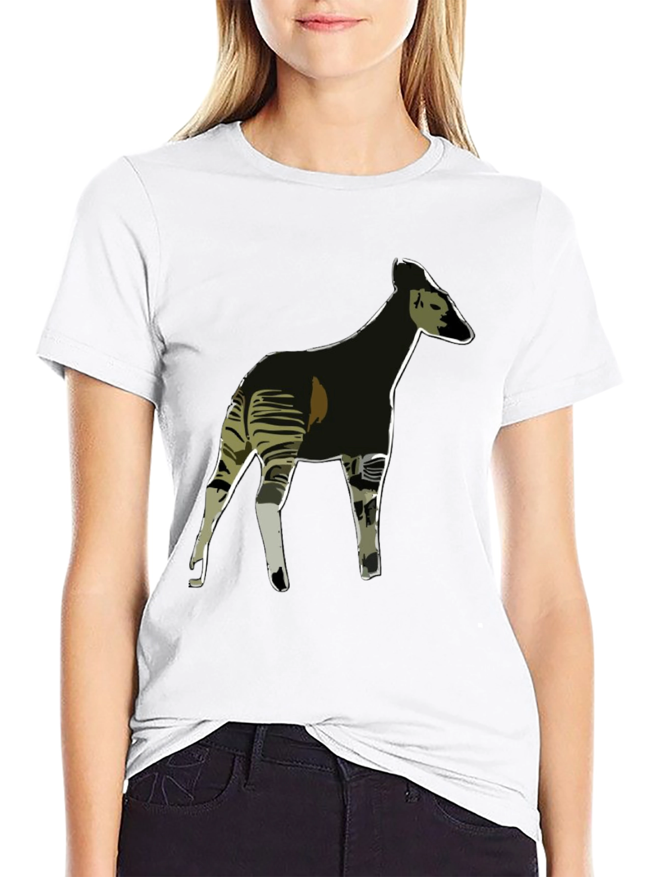 Okapi Graphic Tee - Stylish Mens Black T-Shirt