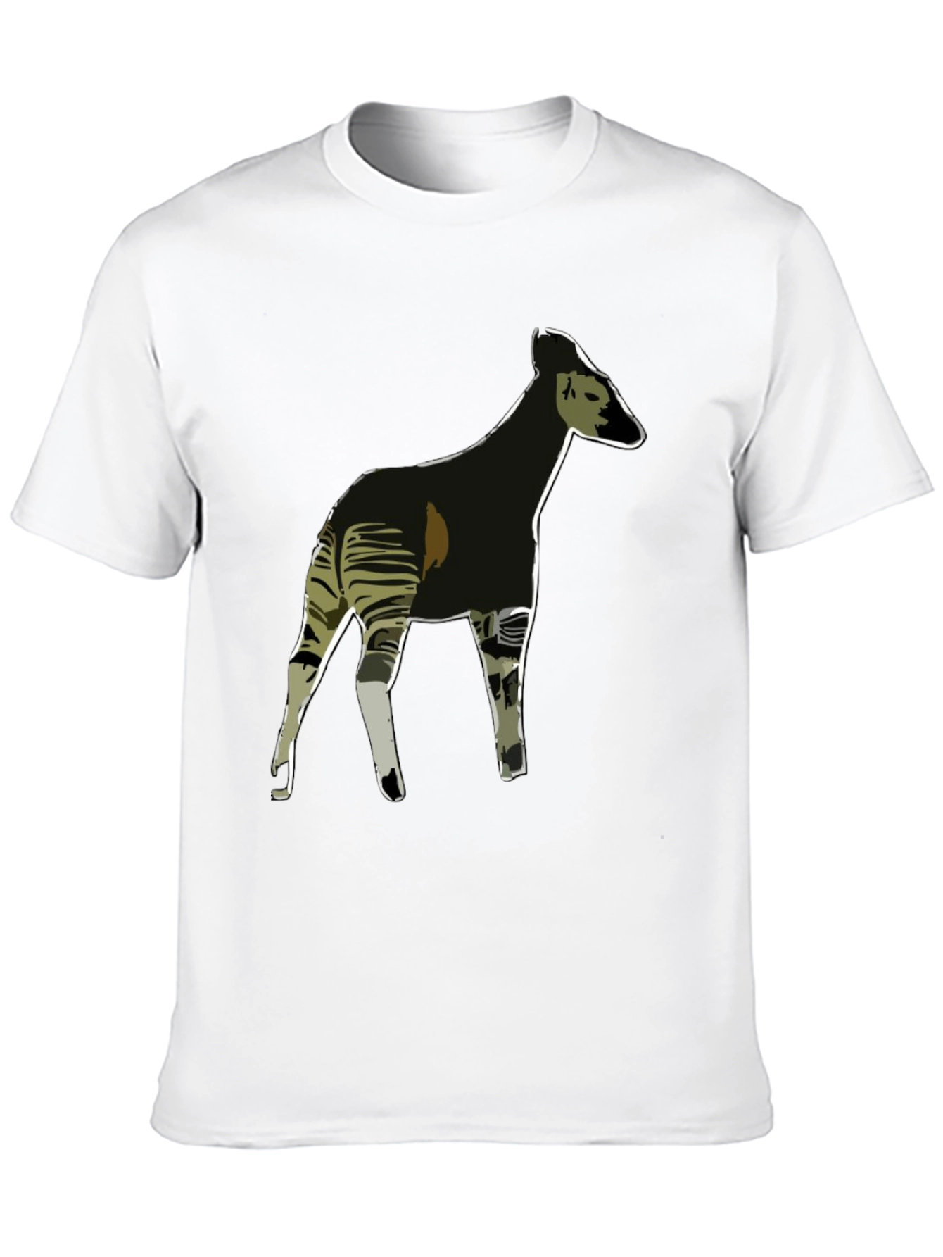 Okapi Graphic Tee - Stylish Mens Black T-Shirt