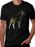 Okapi Graphic Tee - Stylish Mens Black T-Shirt