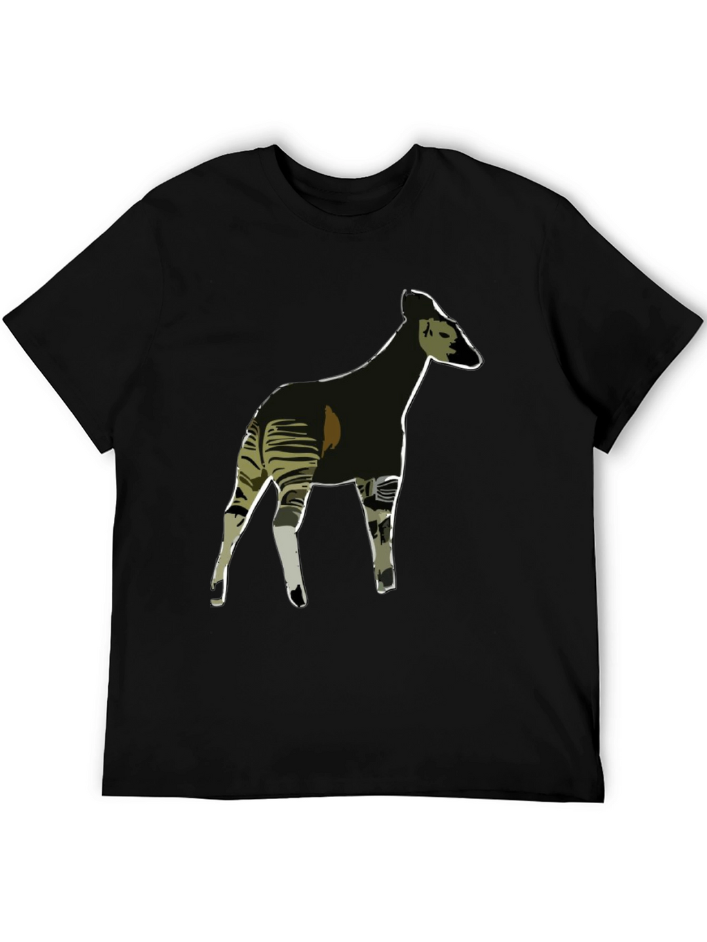 Okapi Graphic Tee - Stylish Mens Black T-Shirt