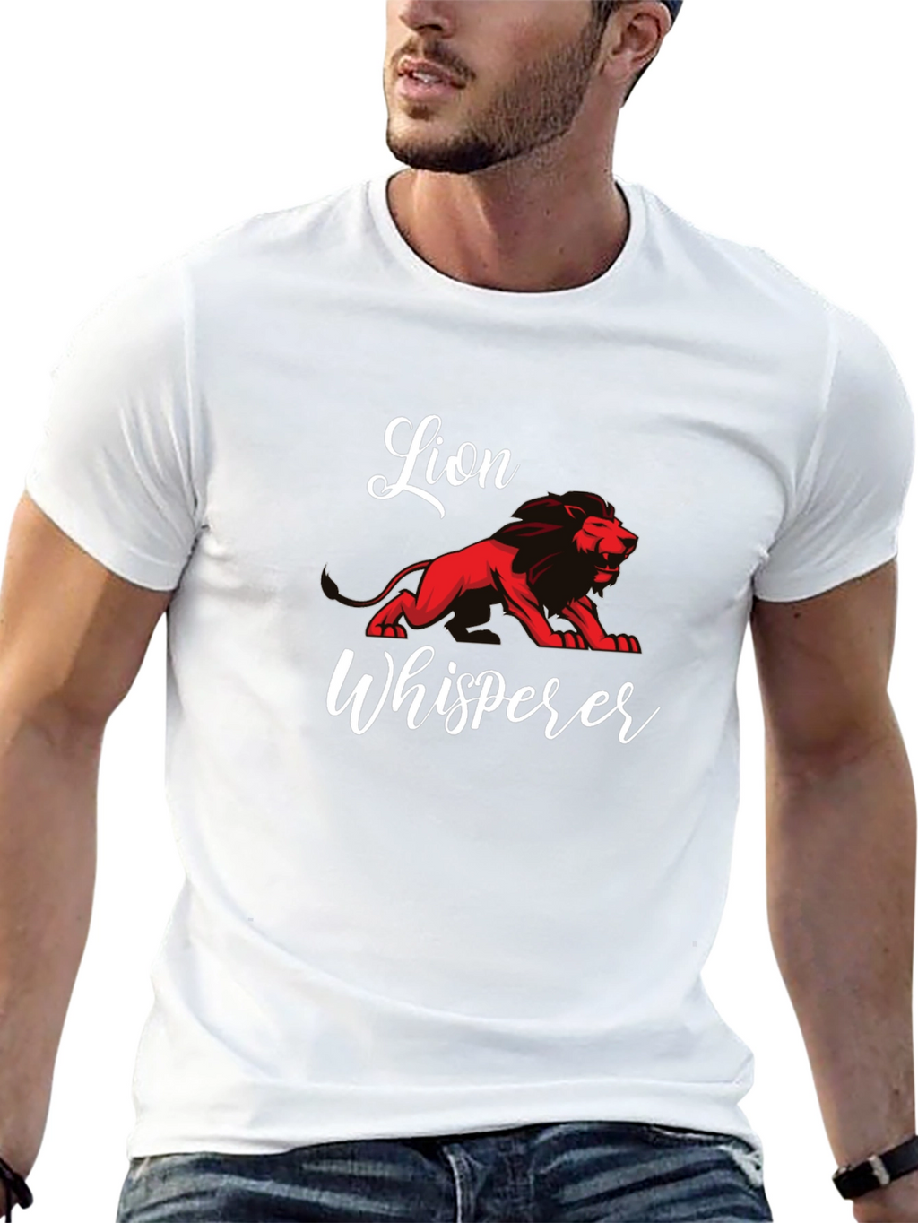 Lion Whisperer Black T-Shirt - Animal Lover Tee
