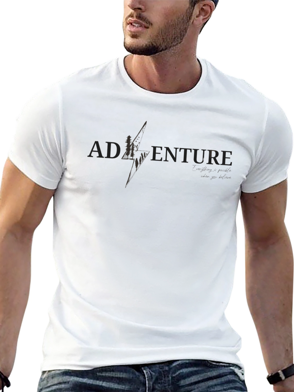 Adventure Graphic T-Shirt - Mens Black Tee