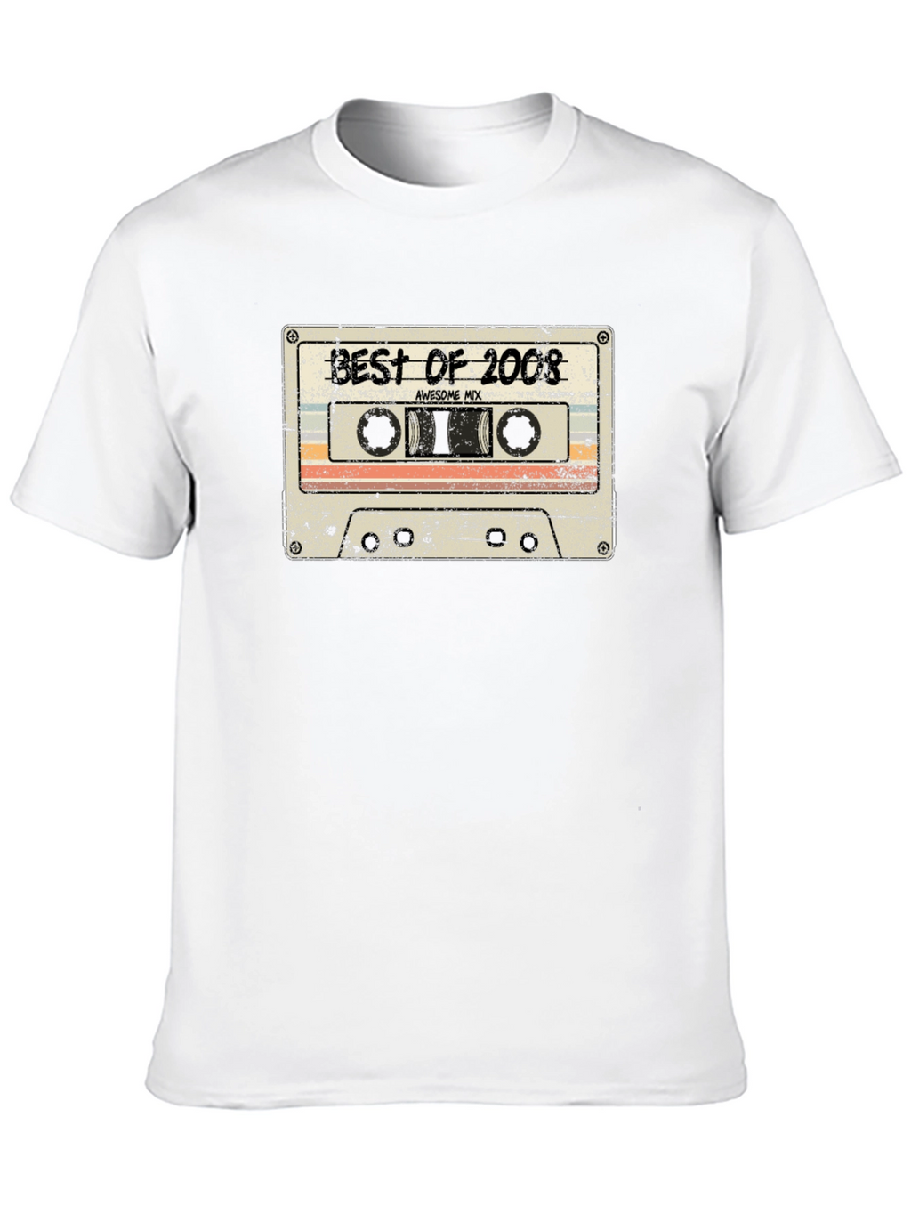 Retro Best of 2008 Cassette Tape Graphic T-Shirt