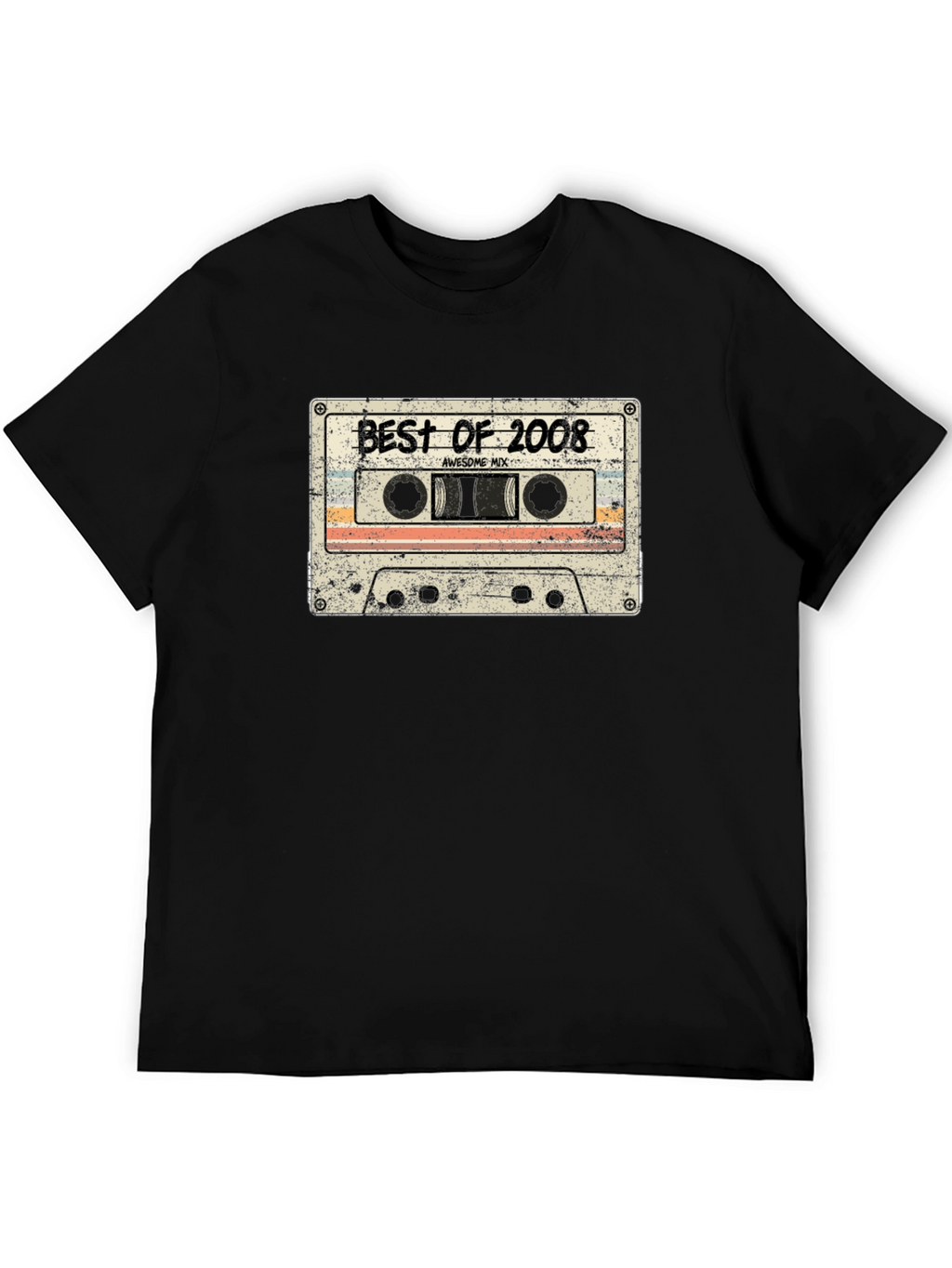 Retro Best of 2008 Cassette Tape Graphic T-Shirt