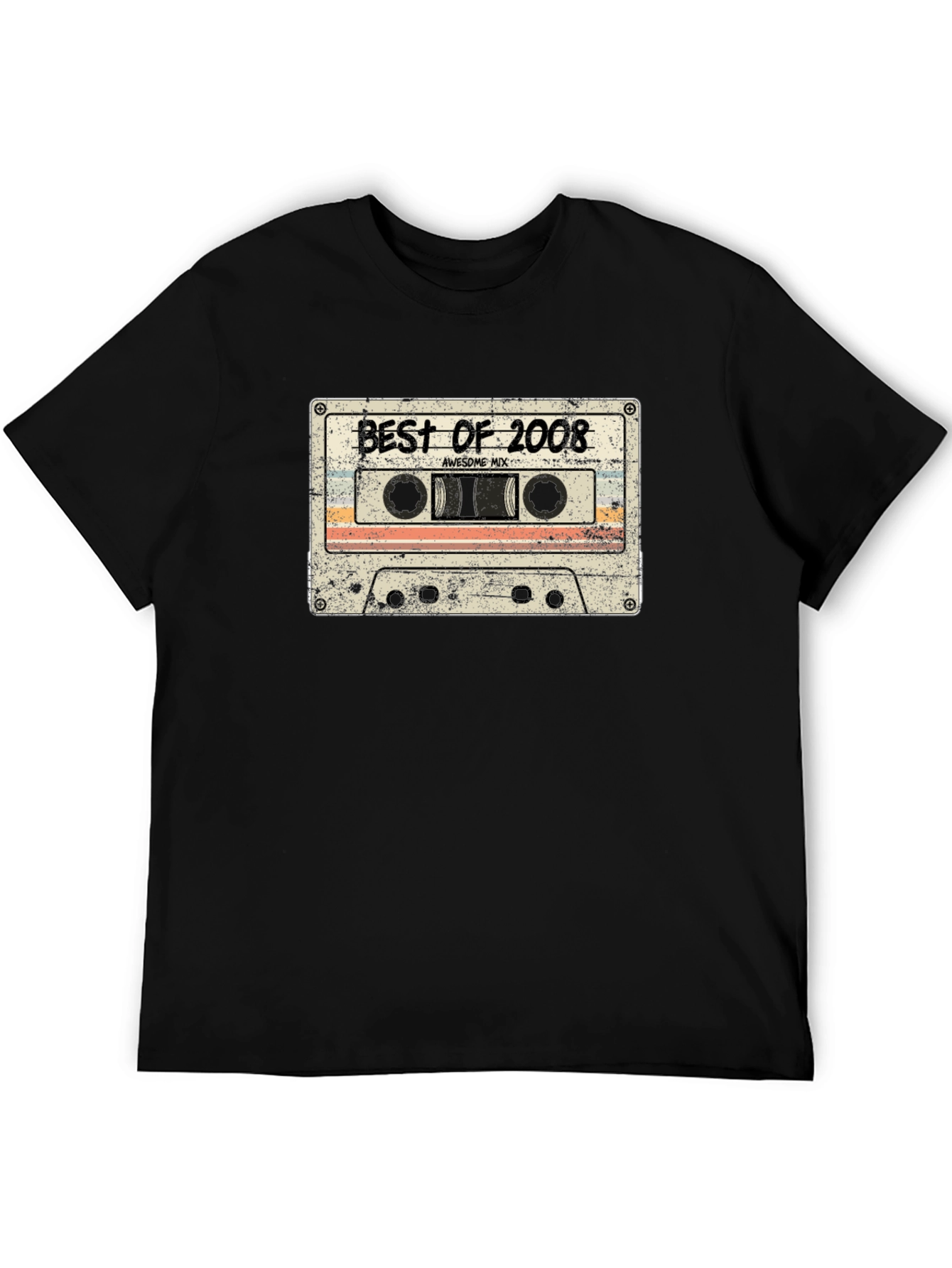 Retro Best of 2008 Cassette Tape Graphic T-Shirt