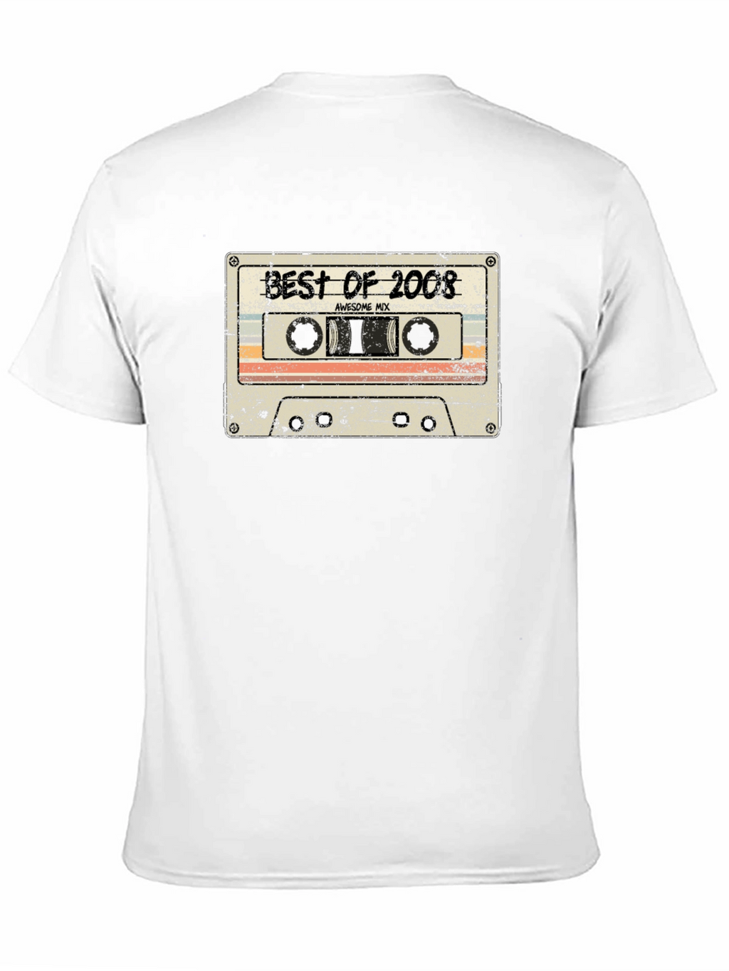 Retro Best of 2008 Cassette Tape Graphic T-Shirt