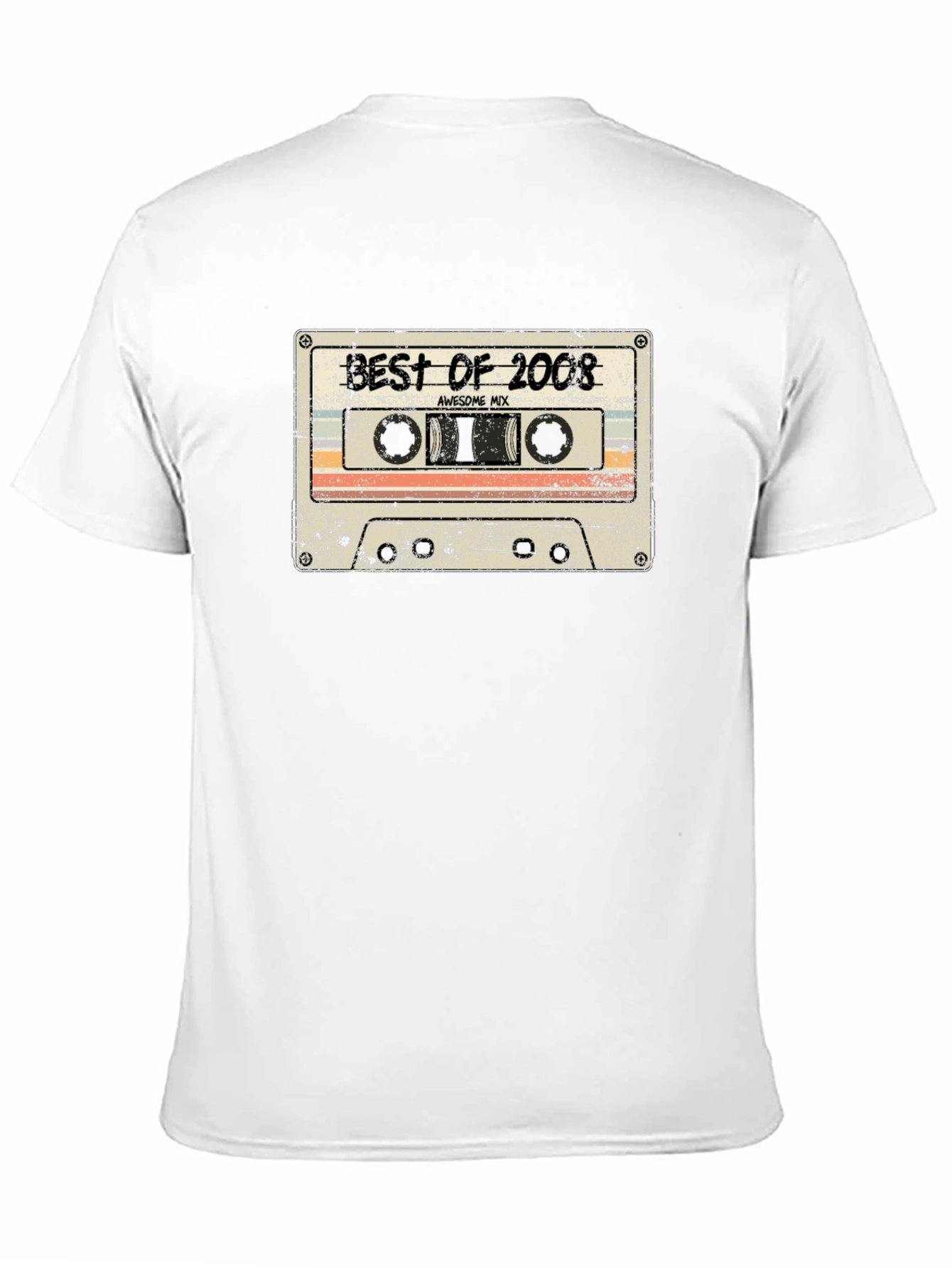 Retro Best of 2008 Cassette Tape Graphic T-Shirt