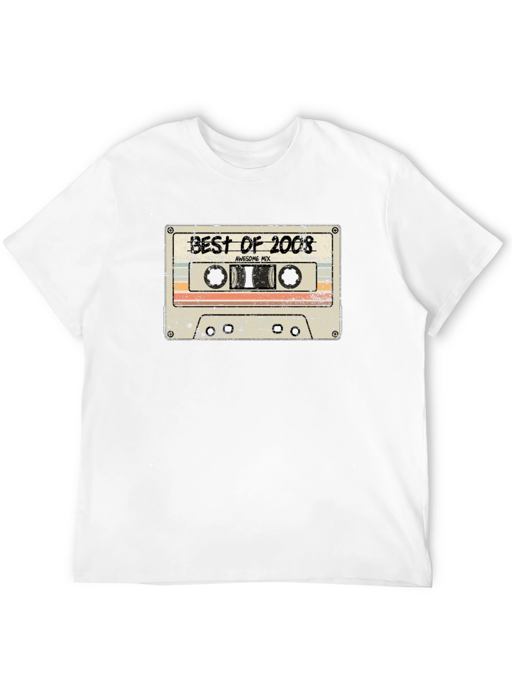 Retro Best of 2008 Cassette Tape Graphic T-Shirt