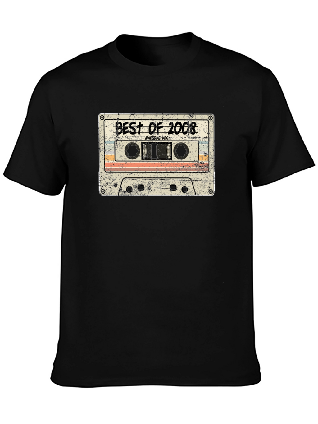 Retro Best of 2008 Cassette Tape Graphic T-Shirt