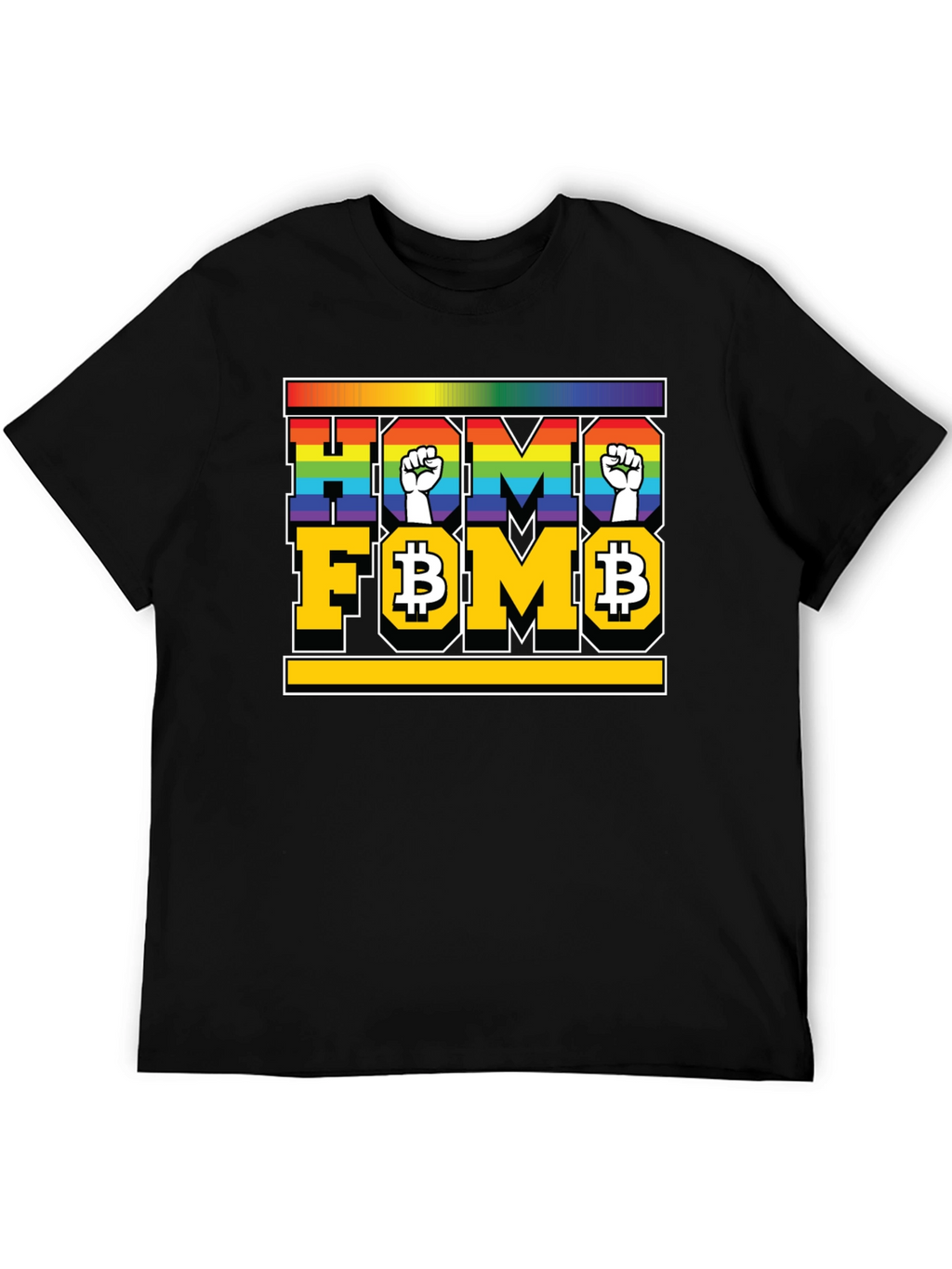 Homo FOMO T-Shirt - LGBTQ+ Bitcoin Pride
