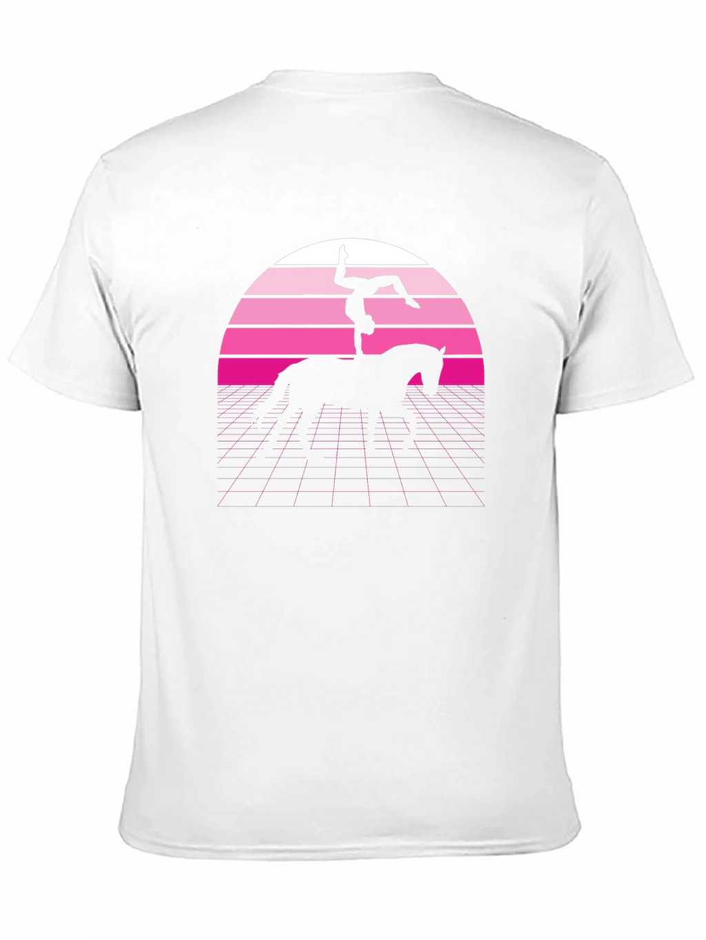 Retro Vaulting Horse T-Shirt - Black