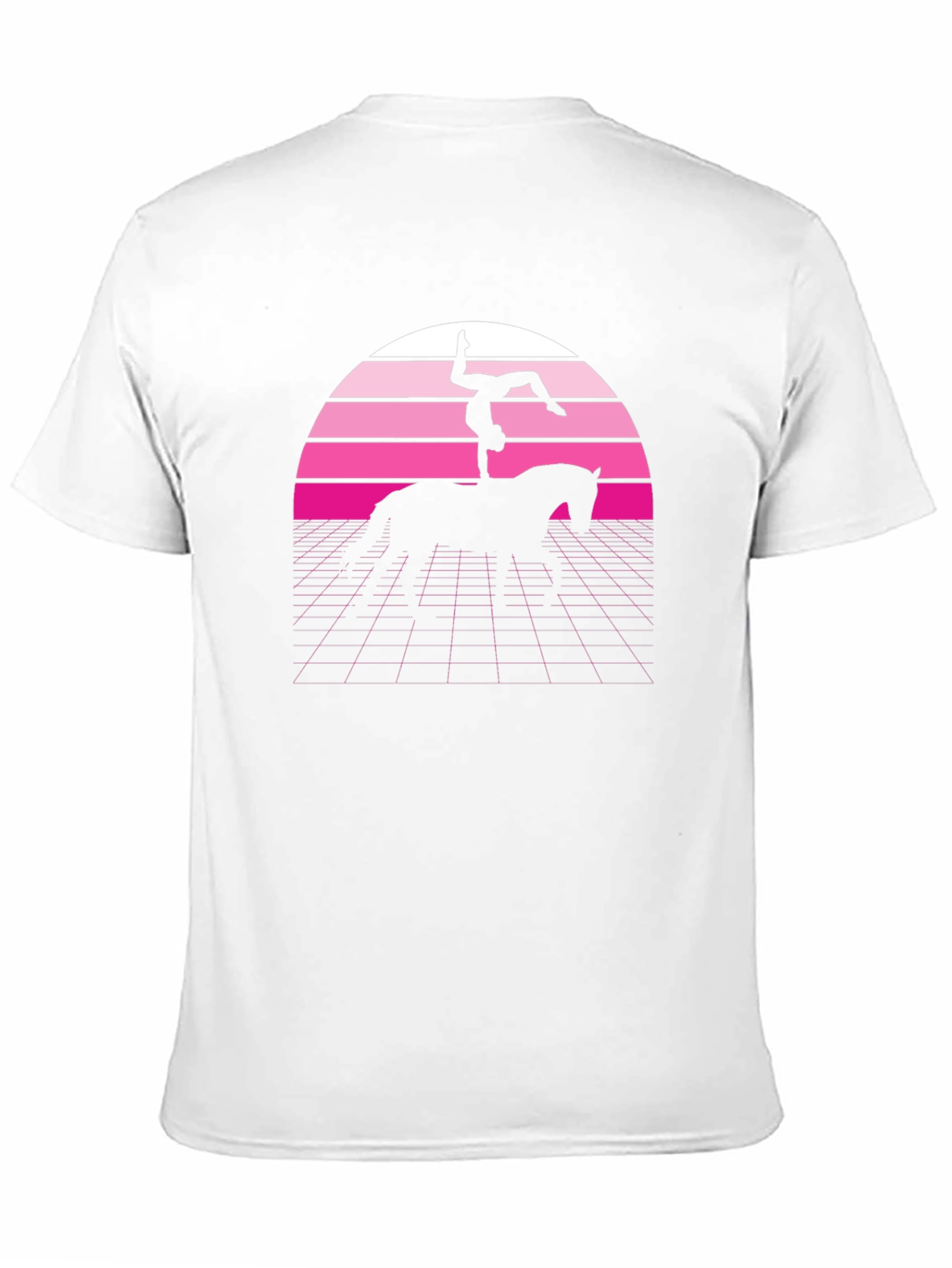 Retro Vaulting Horse T-Shirt - Black