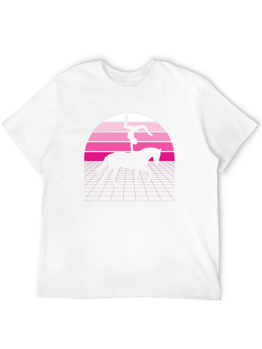 Retro Vaulting Horse T-Shirt - Black