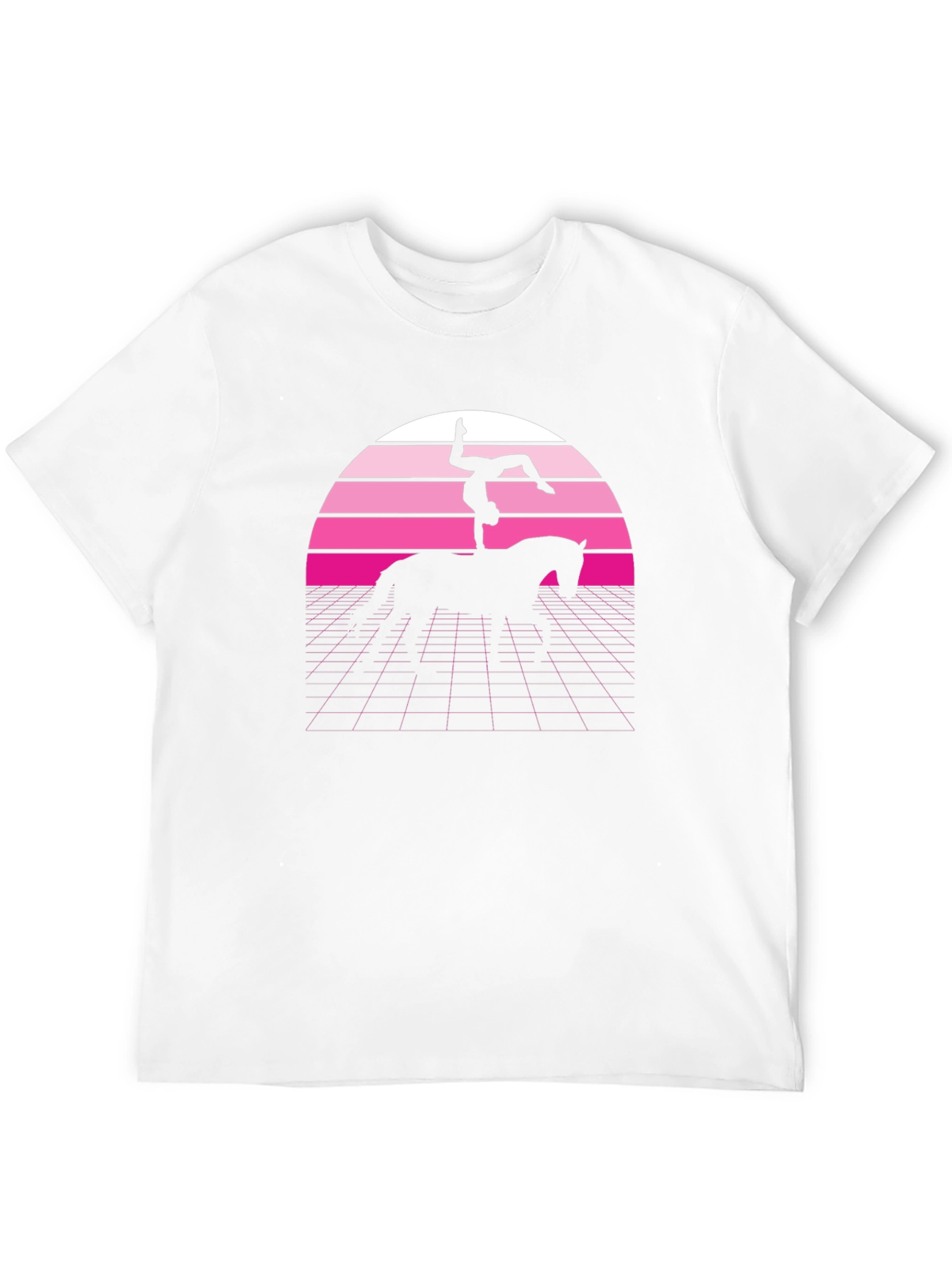 Retro Vaulting Horse T-Shirt - Black