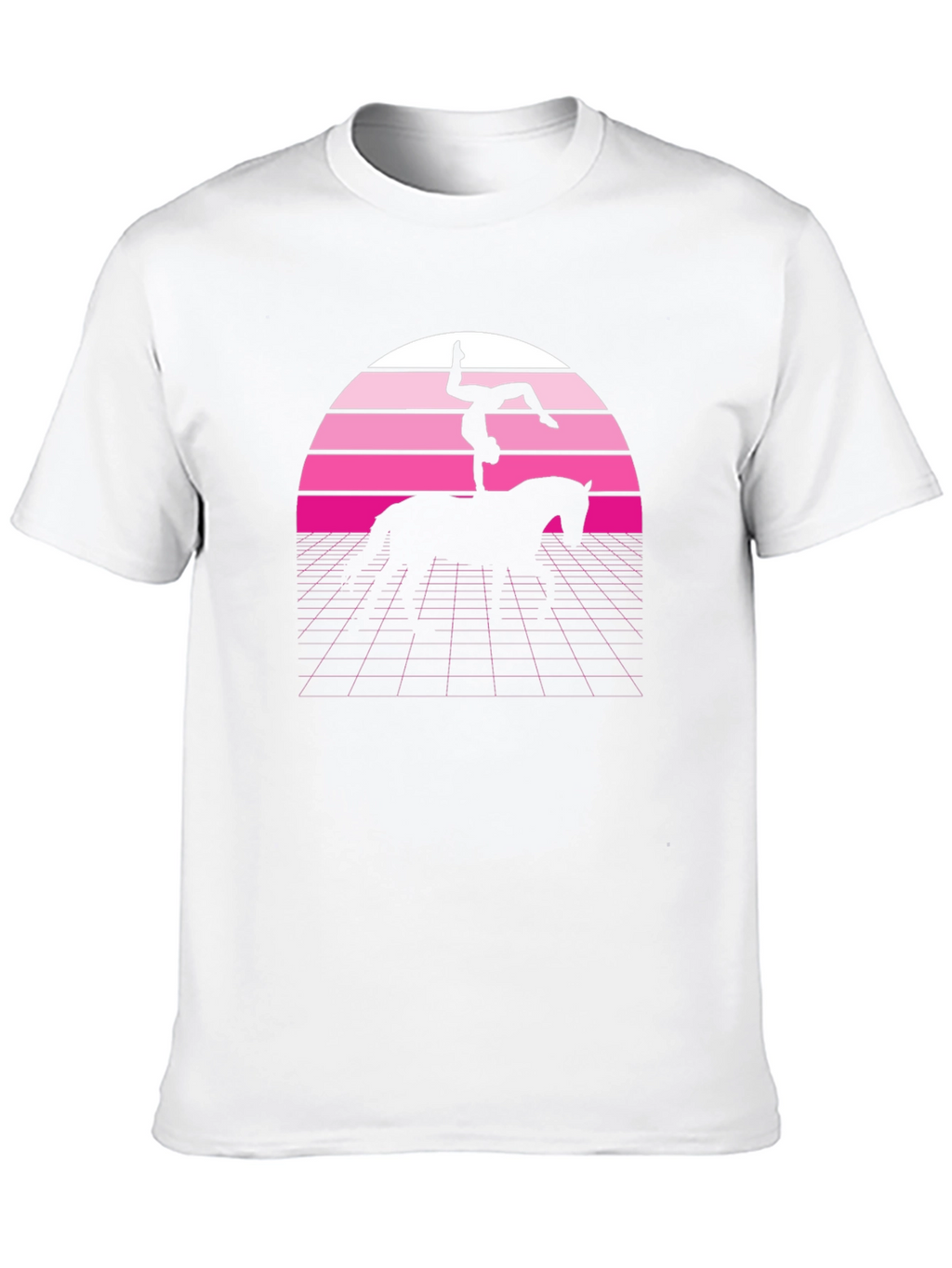 Retro Vaulting Horse T-Shirt - Black