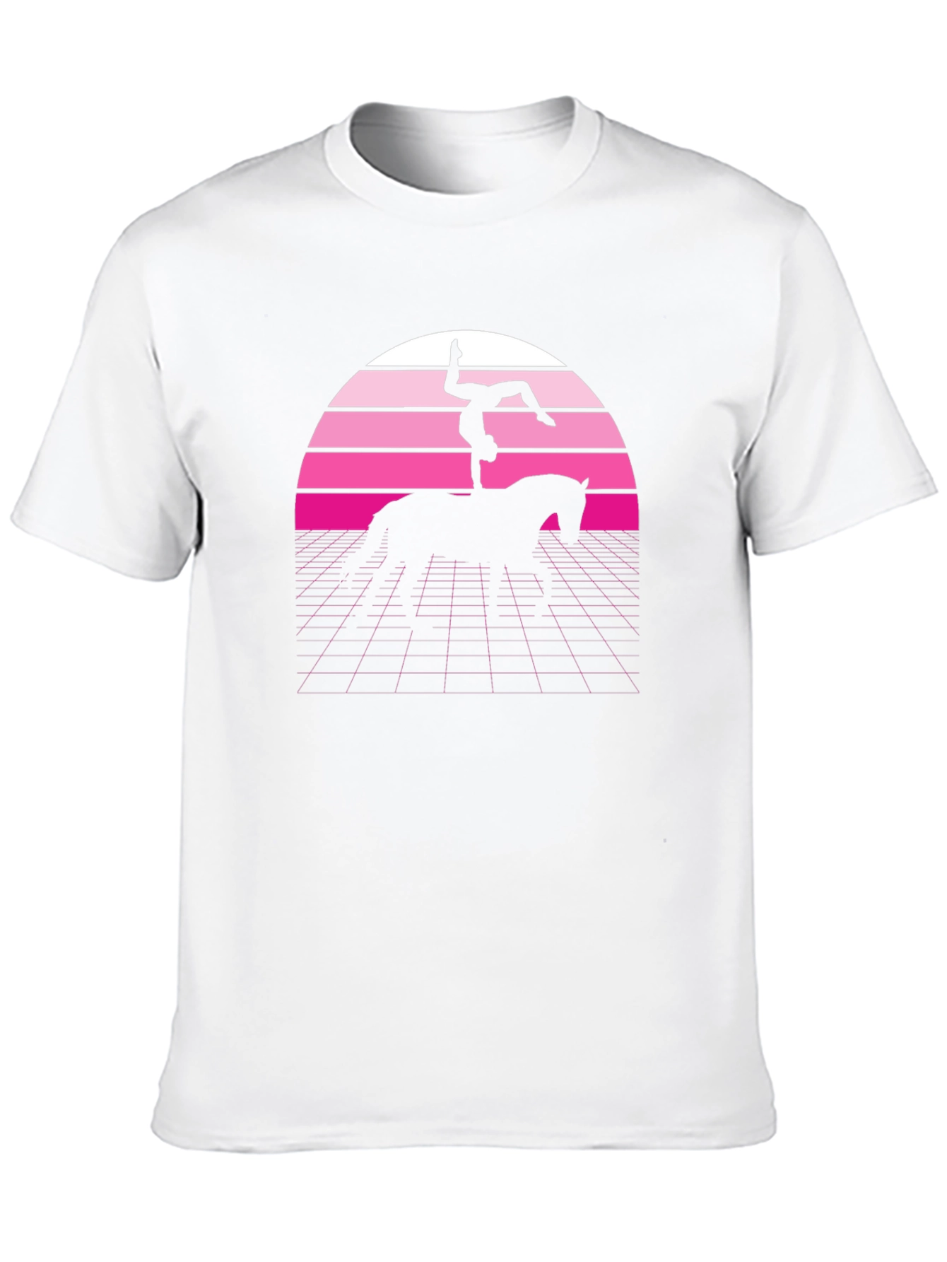 Retro Vaulting Horse T-Shirt - Black