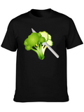 Broccoli Slice T-Shirt: Funny Vegan Tee