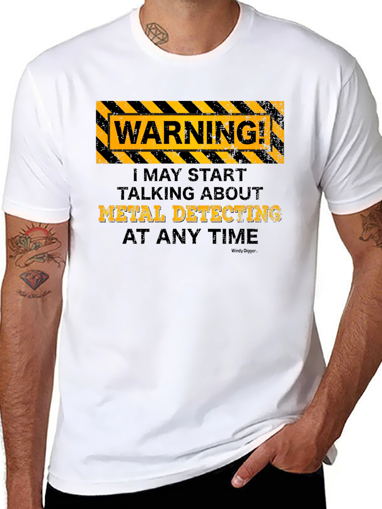 Metal Detecting Warning T-Shirt - Funny Hobby Tee