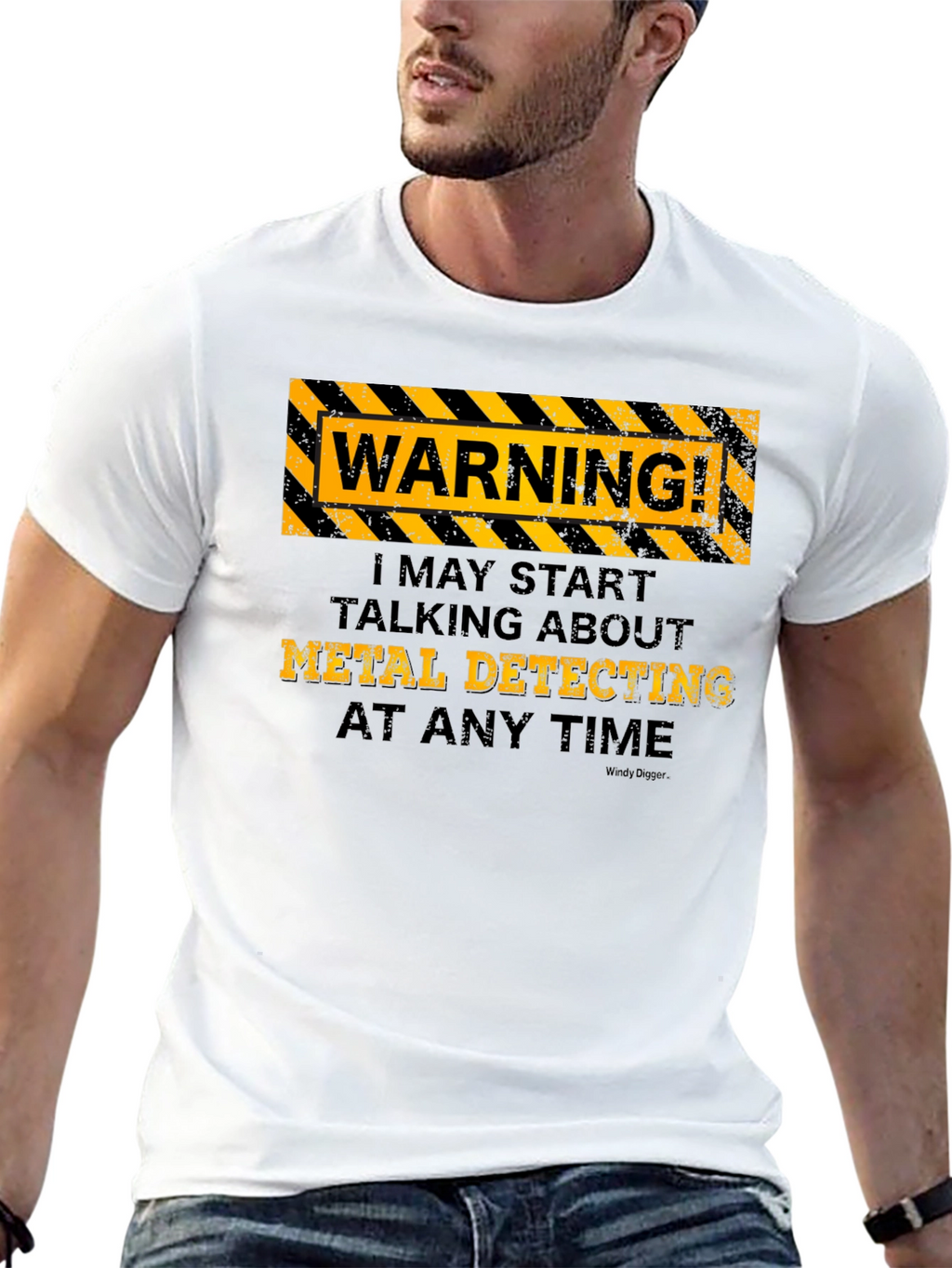 Metal Detecting Warning T-Shirt - Funny Hobby Tee