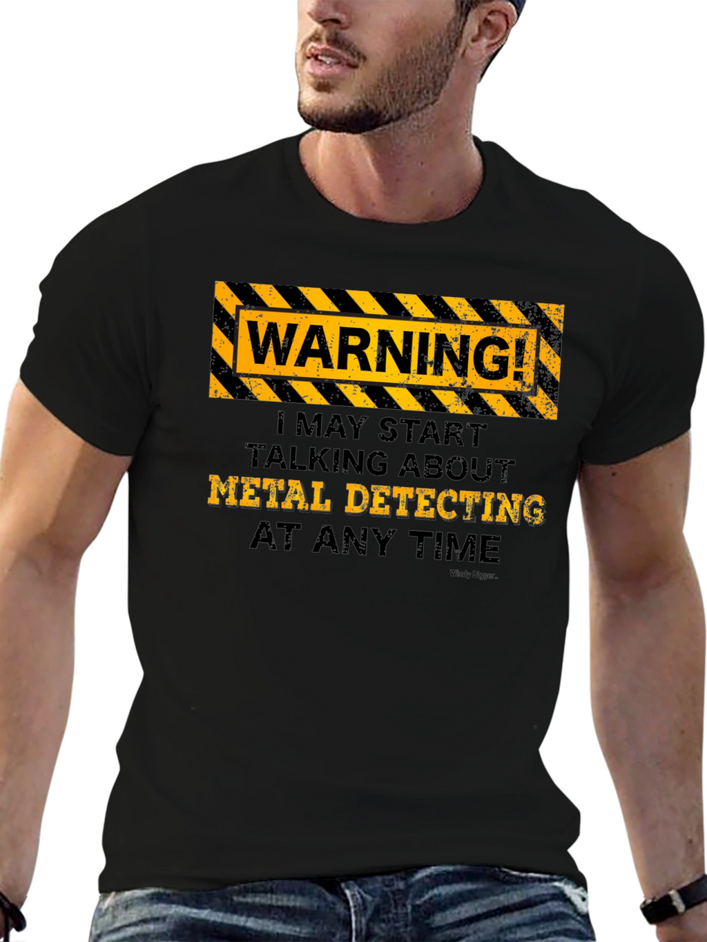 Metal Detecting Warning T-Shirt - Funny Hobby Tee