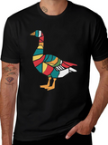 Modern Goose Graphic Tee - Unique Bird Lover Shirt