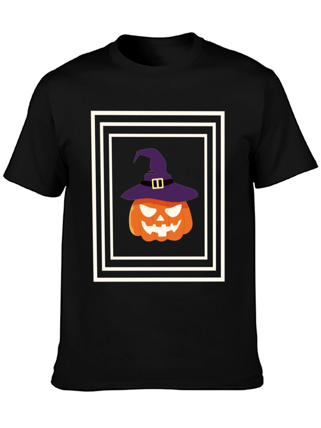 Halloween Pumpkin Witch Hat T-Shirt