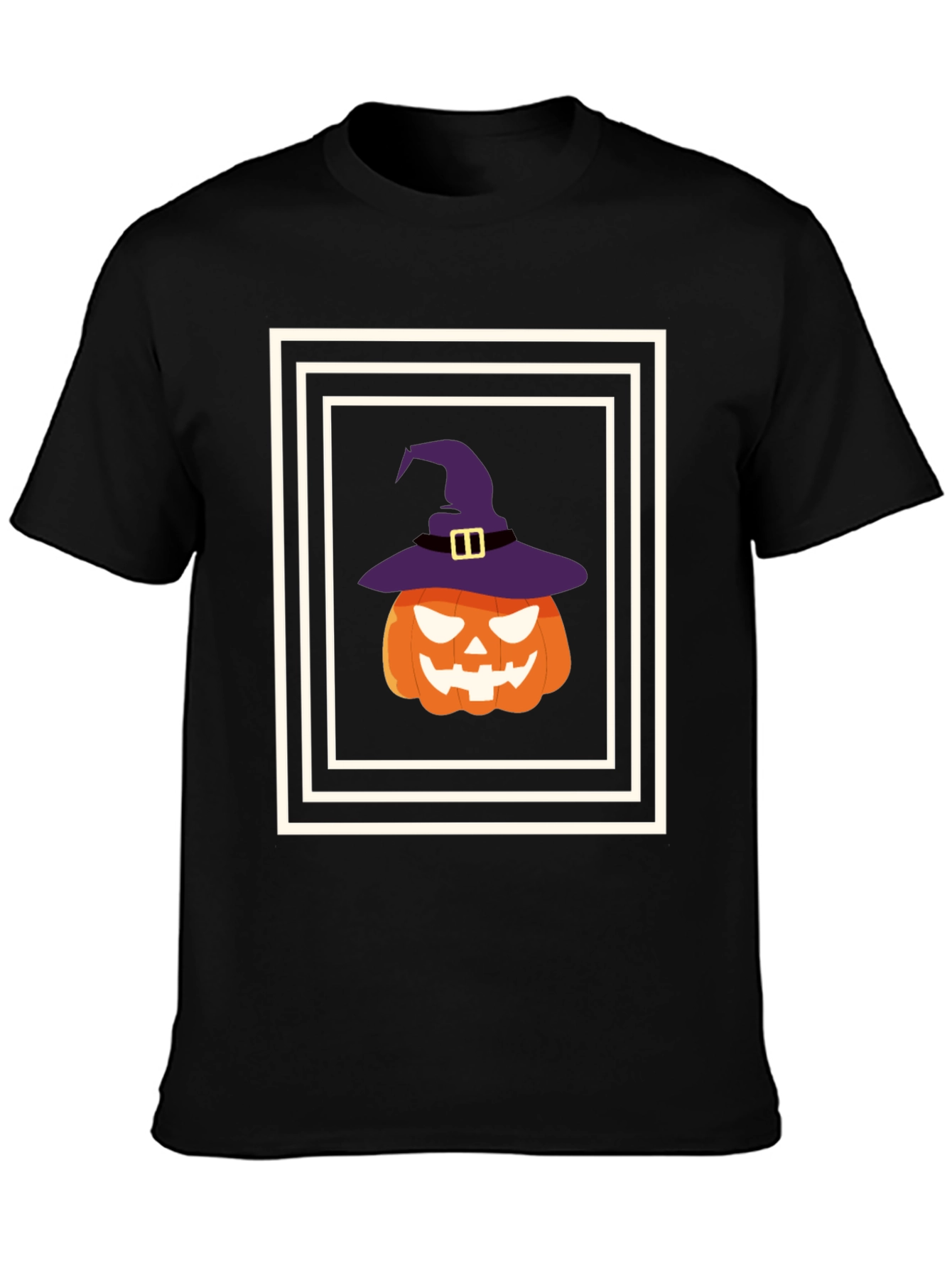 Halloween Pumpkin Witch Hat T-Shirt