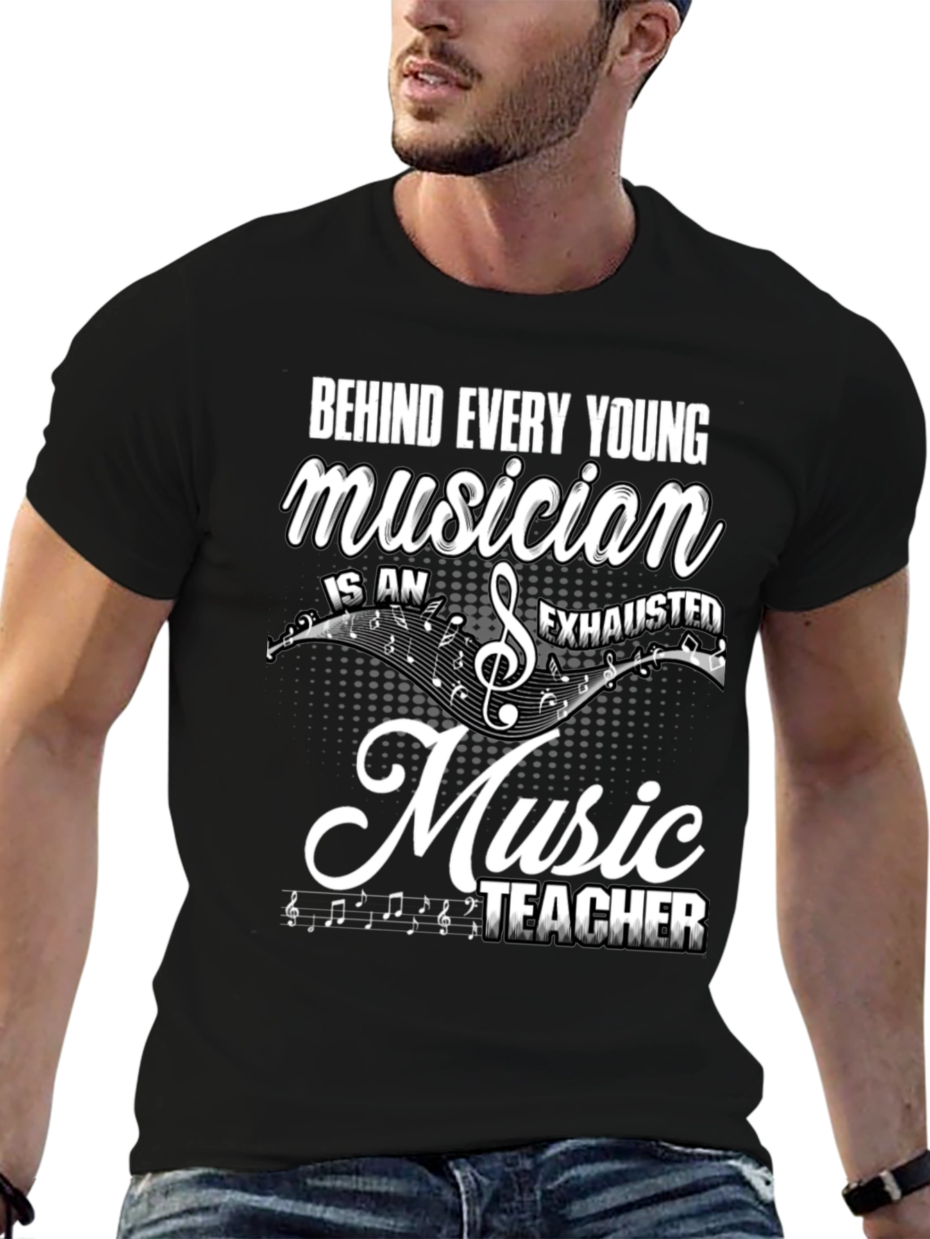 Music Teacher T-Shirt: Behind Every Young Musician
